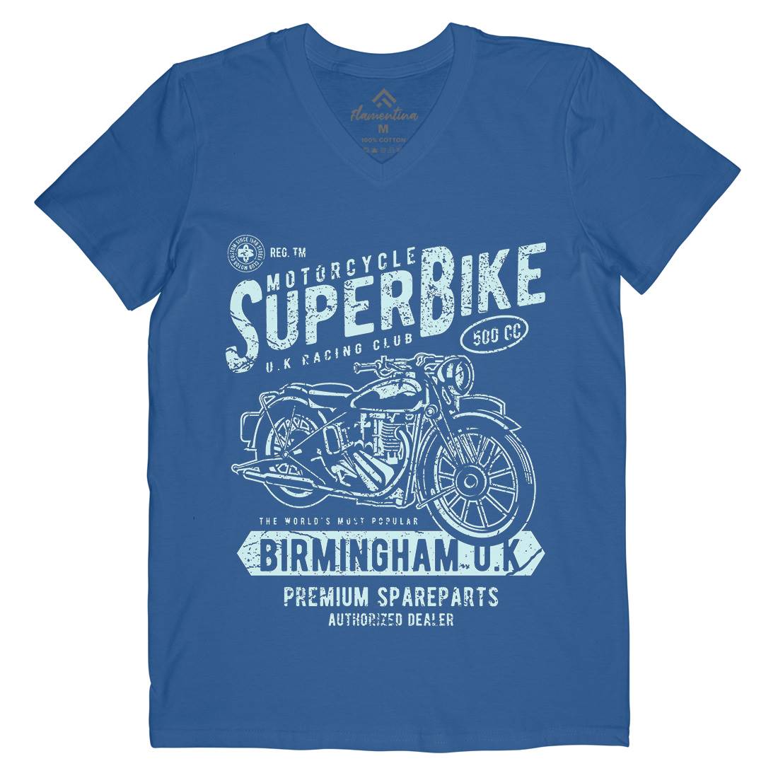 Super Bike Mens V-Neck T-Shirt Motorcycles A164