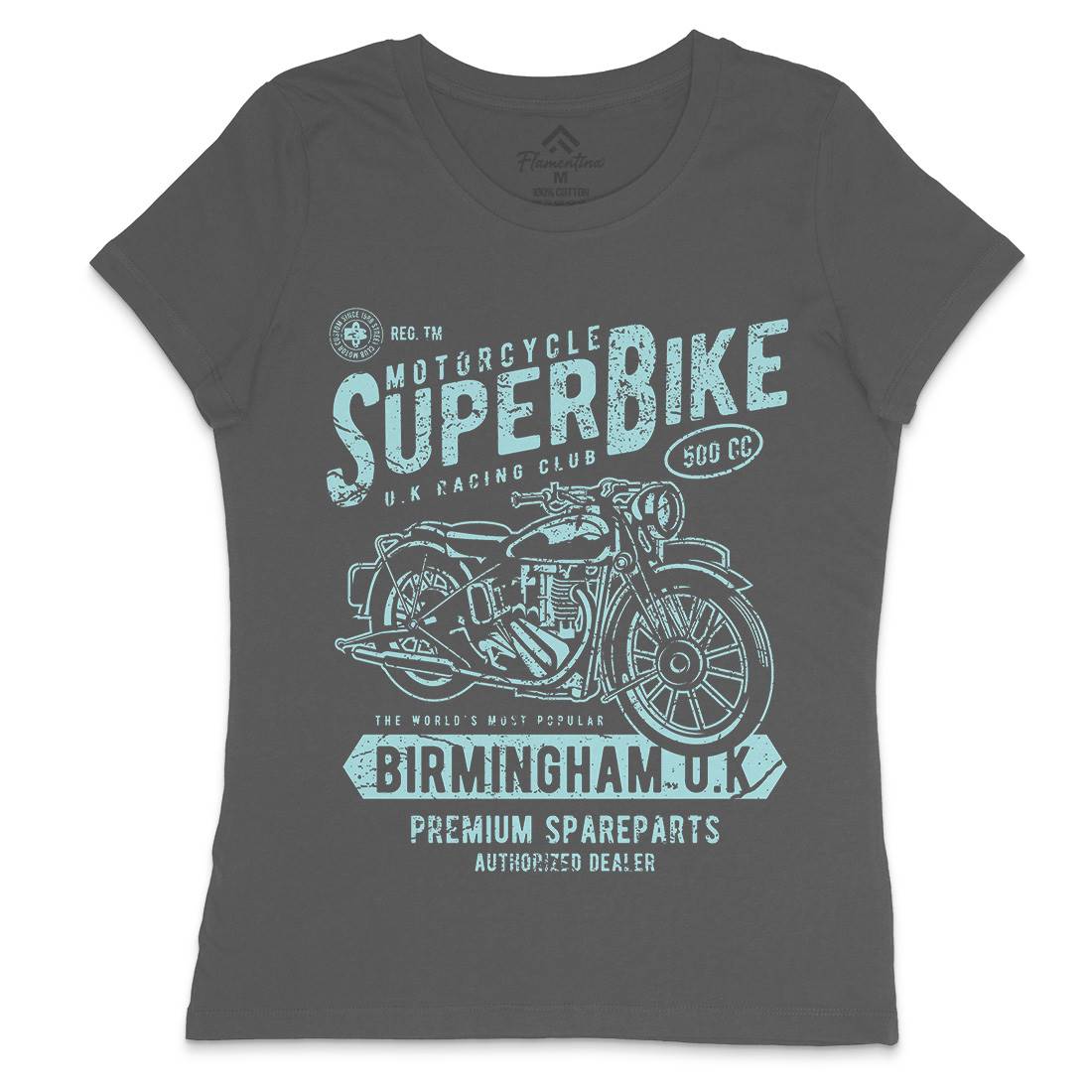 Super Bike Womens Crew Neck T-Shirt Motorcycles A164