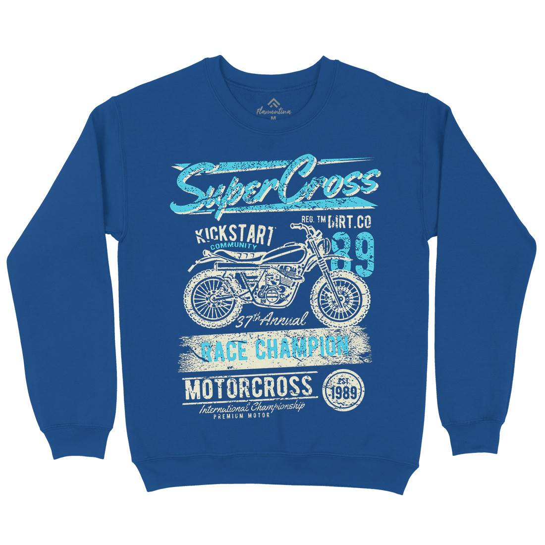 Super Cross Kids Crew Neck Sweatshirt Motorcycles A165