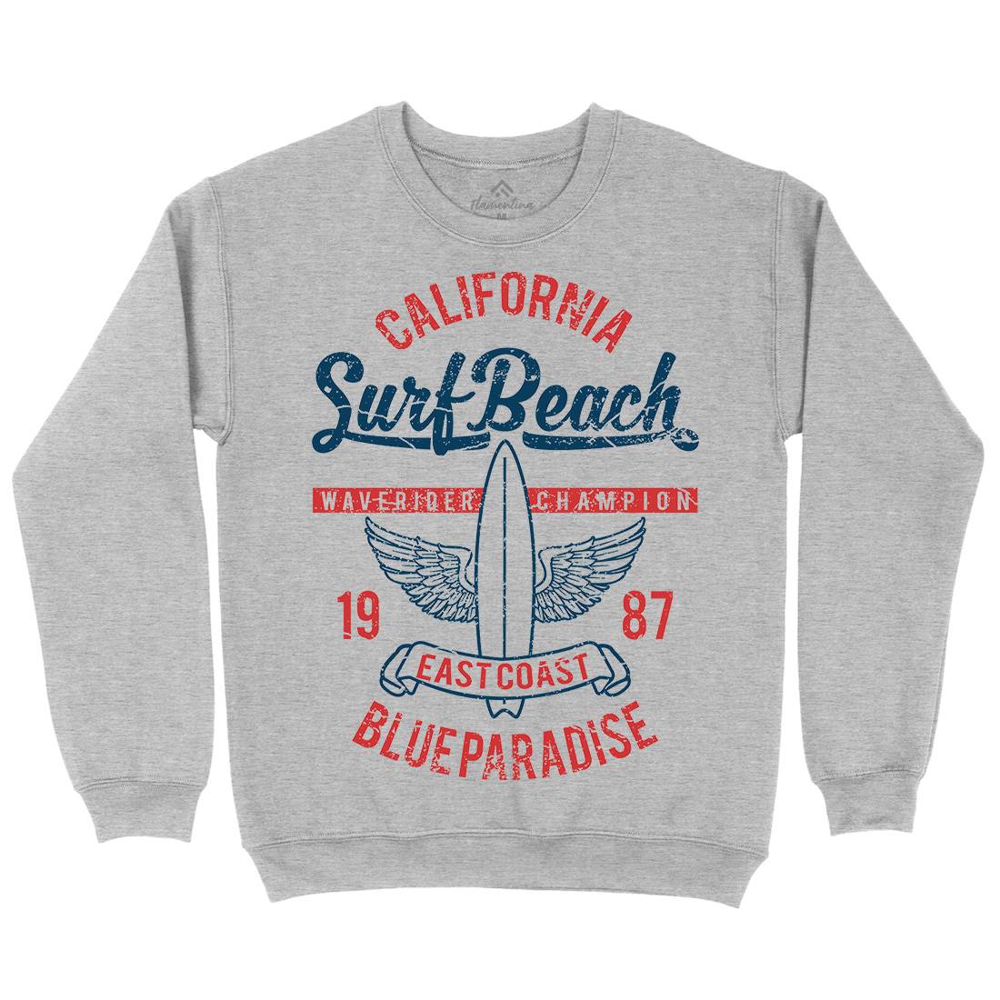 Beach Kids Crew Neck Sweatshirt Surf A168