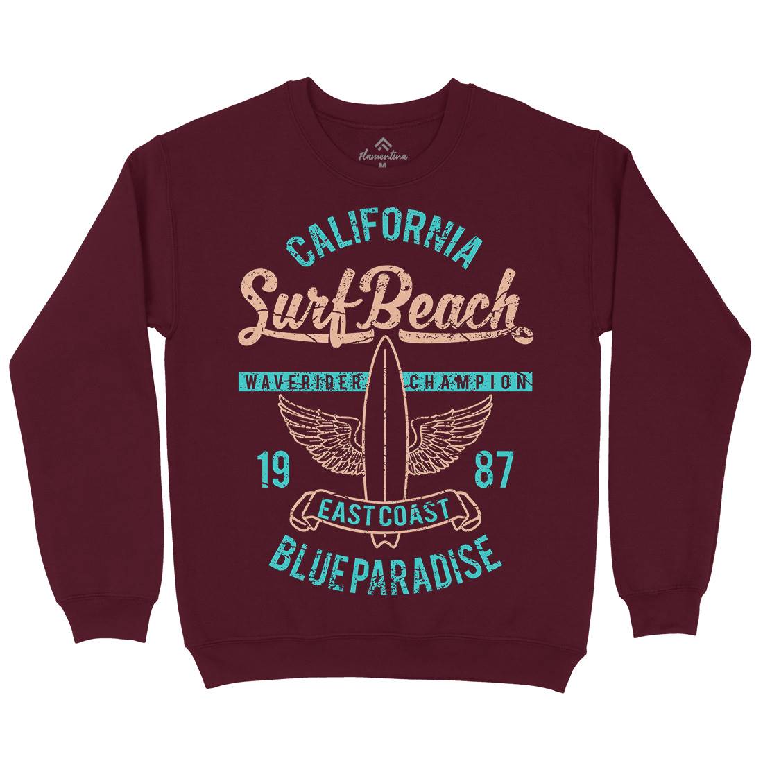 Beach Kids Crew Neck Sweatshirt Surf A168