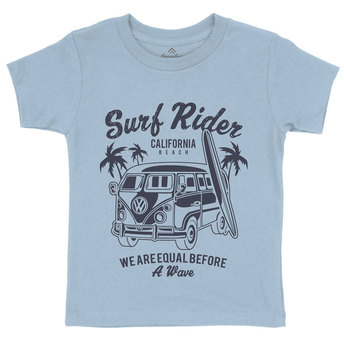 Rider Kids Crew Neck T-Shirt Surf A169