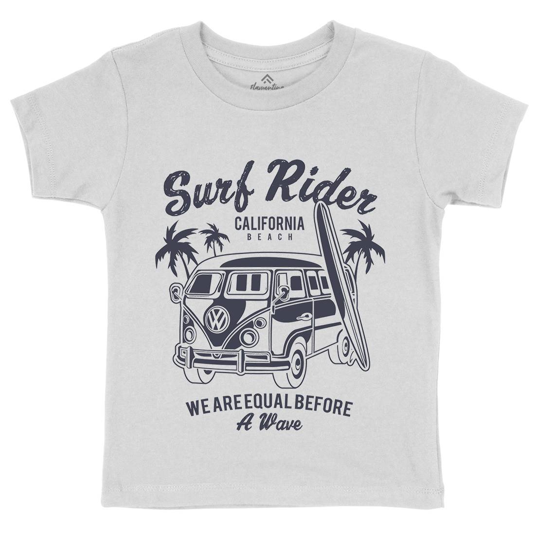 Rider Kids Crew Neck T-Shirt Surf A169