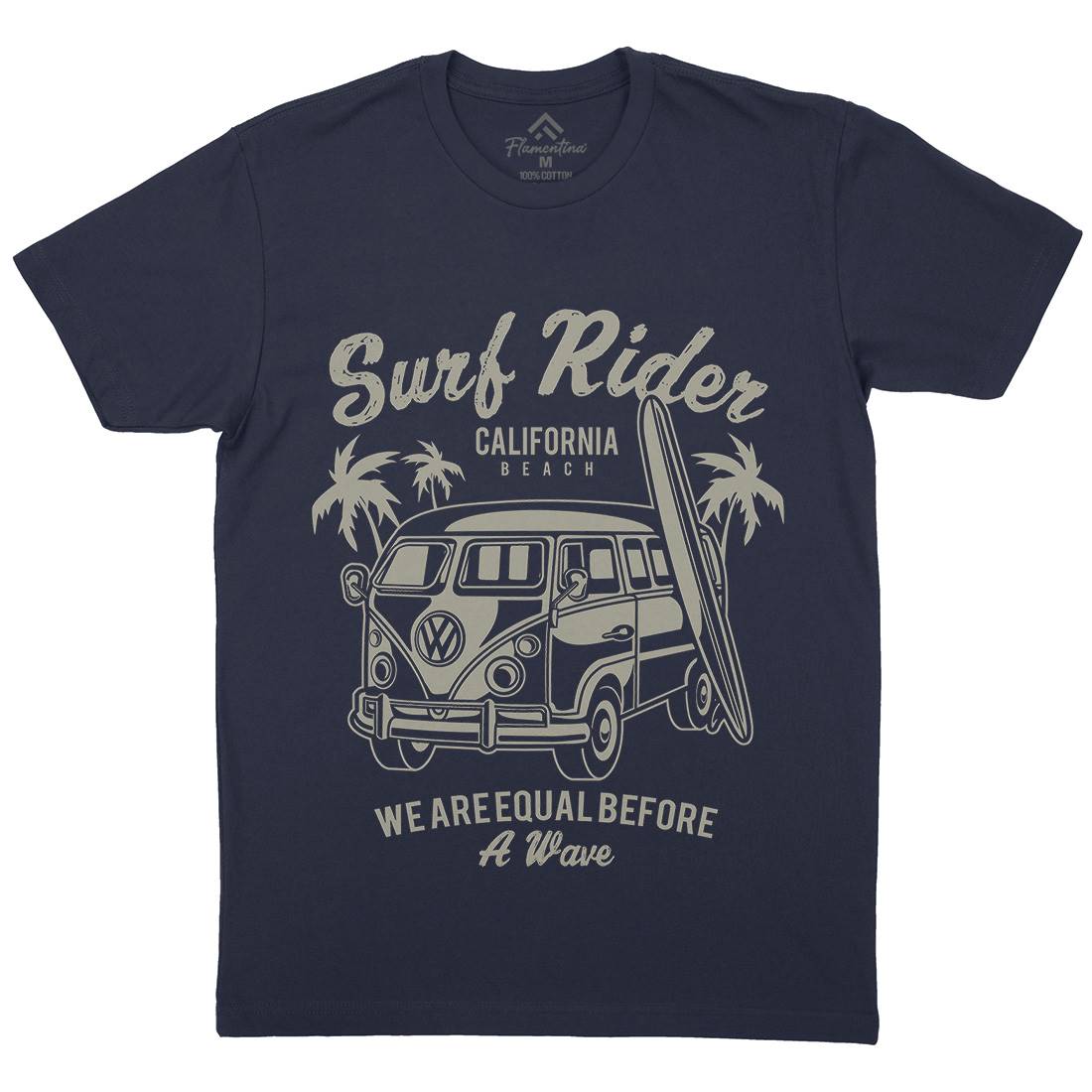 Rider Mens Crew Neck T-Shirt Surf A169