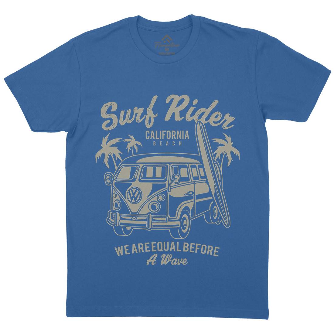 Rider Mens Crew Neck T-Shirt Surf A169