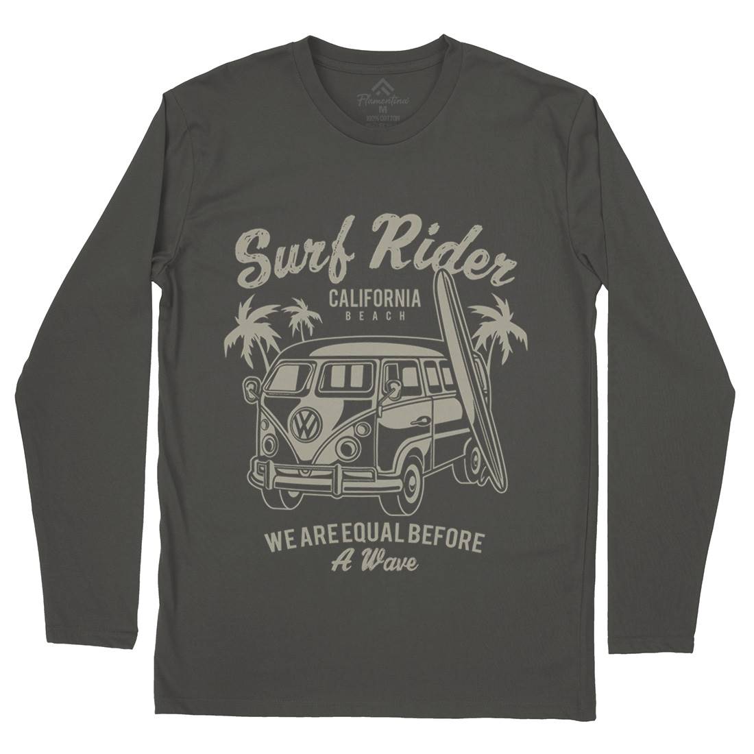 Rider Mens Long Sleeve T-Shirt Surf A169