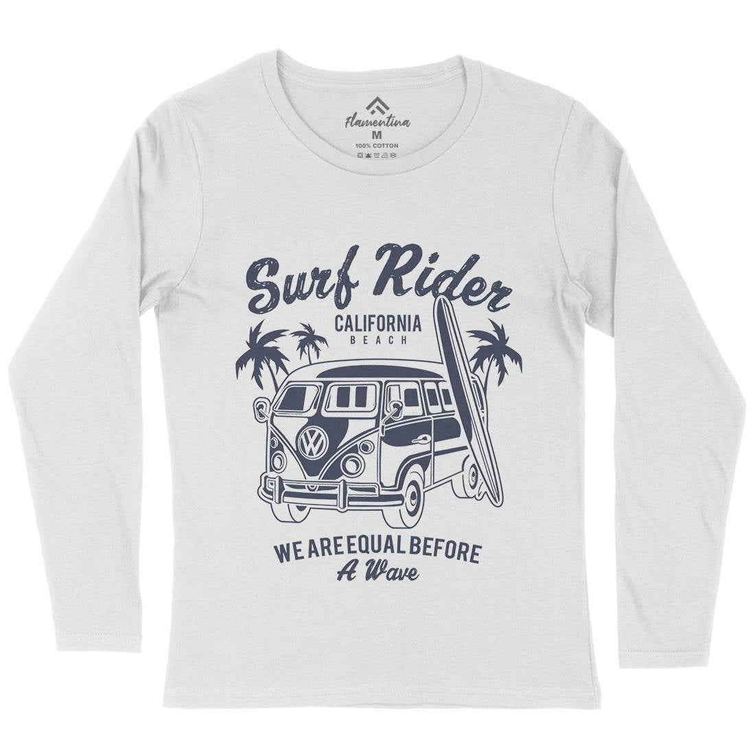 Rider Womens Long Sleeve T-Shirt Surf A169