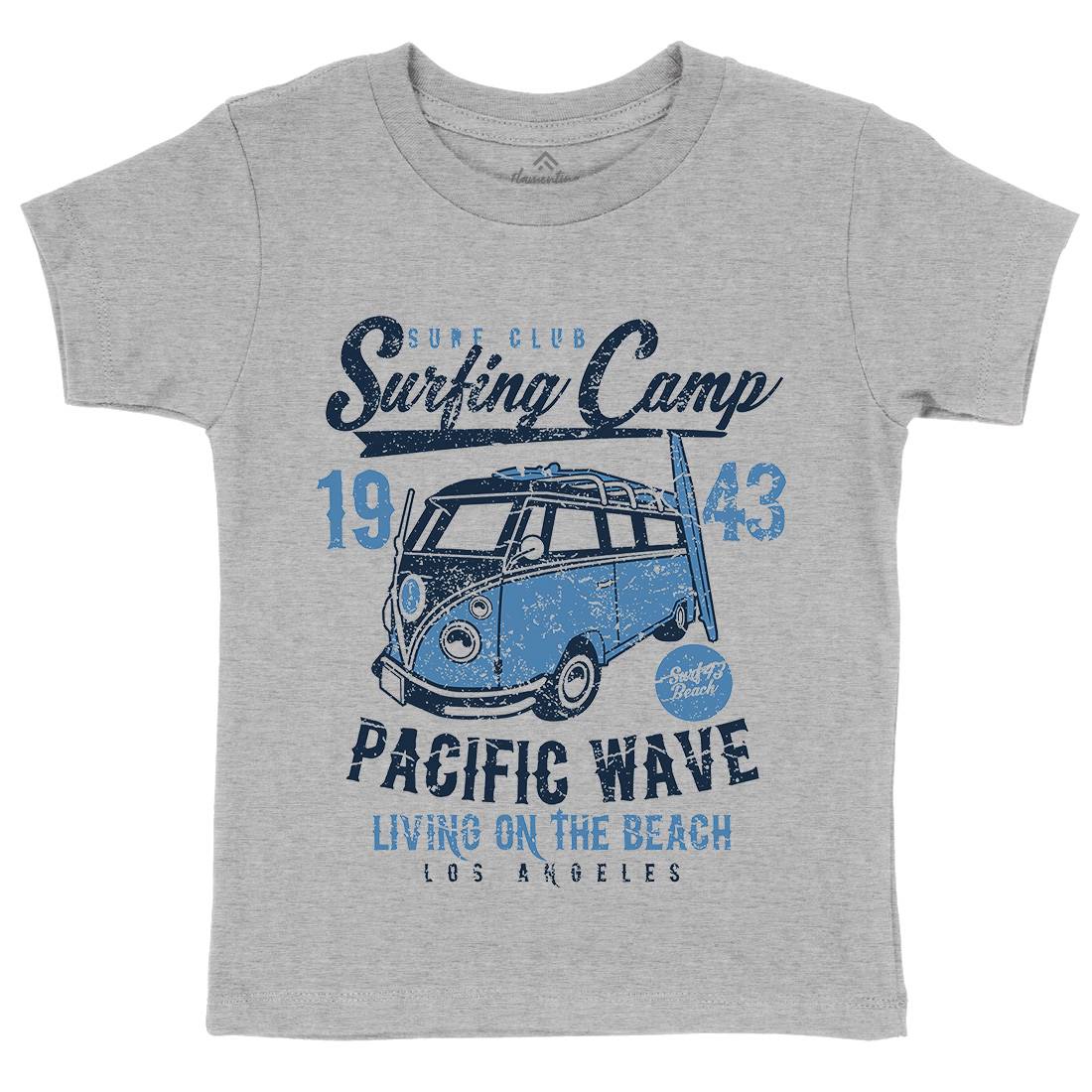 Surfing Camp Kids Crew Neck T-Shirt Surf A170
