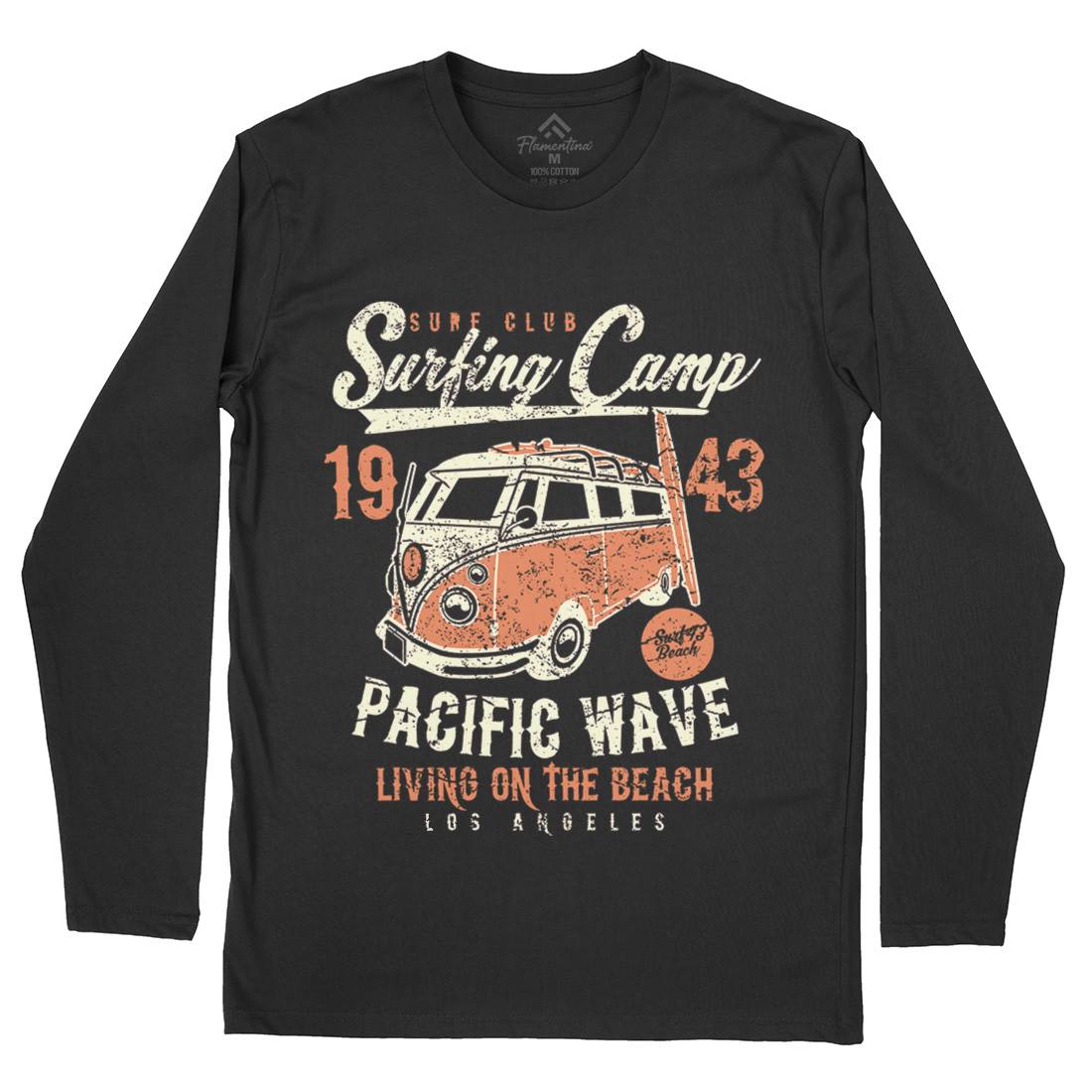 Surfing Camp Mens Long Sleeve T-Shirt Surf A170