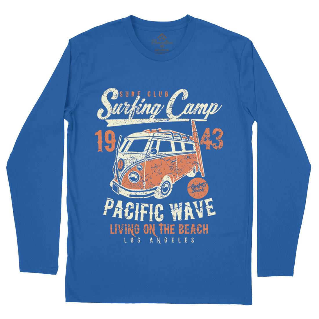 Surfing Camp Mens Long Sleeve T-Shirt Surf A170