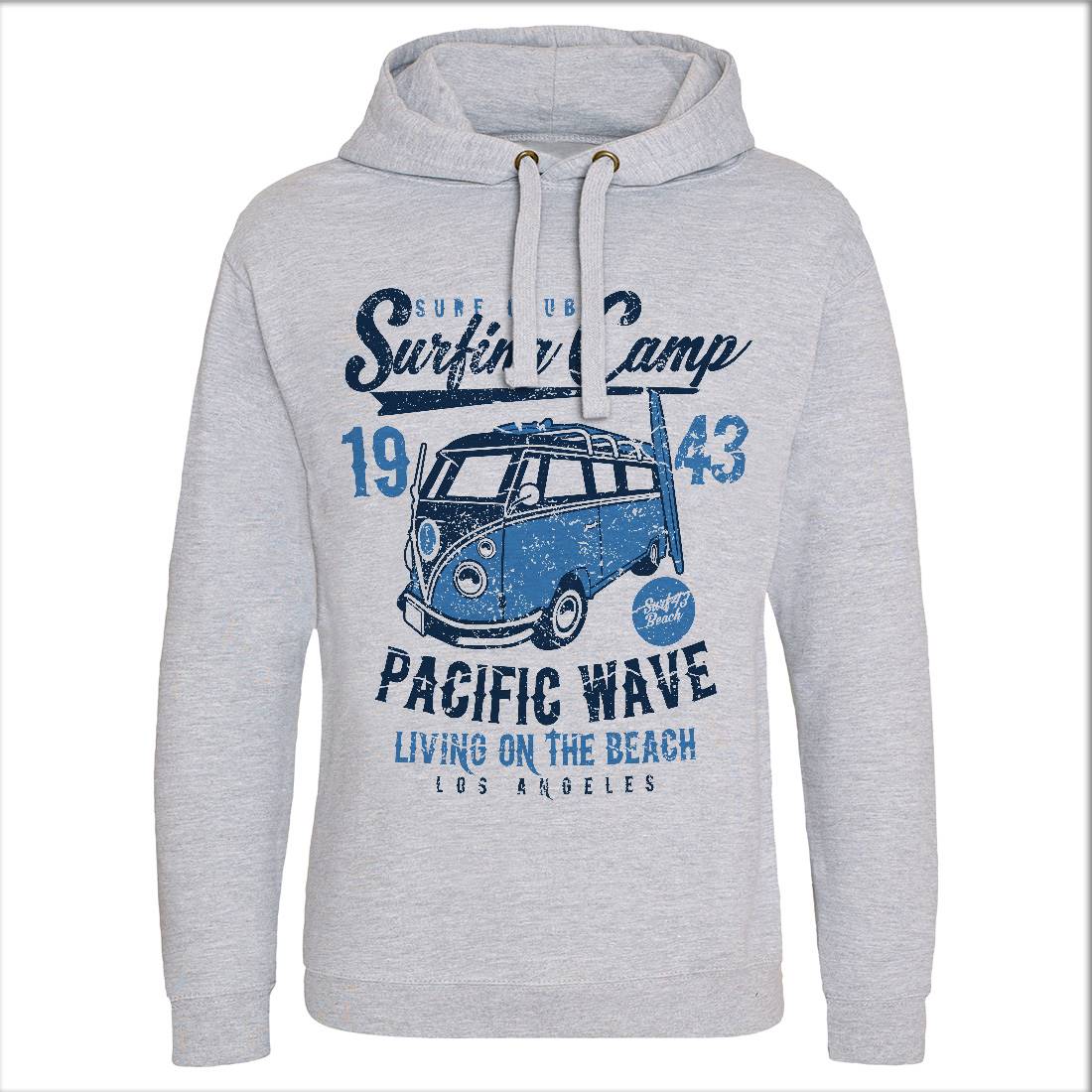 Surfing Camp Mens Hoodie Without Pocket Surf A170