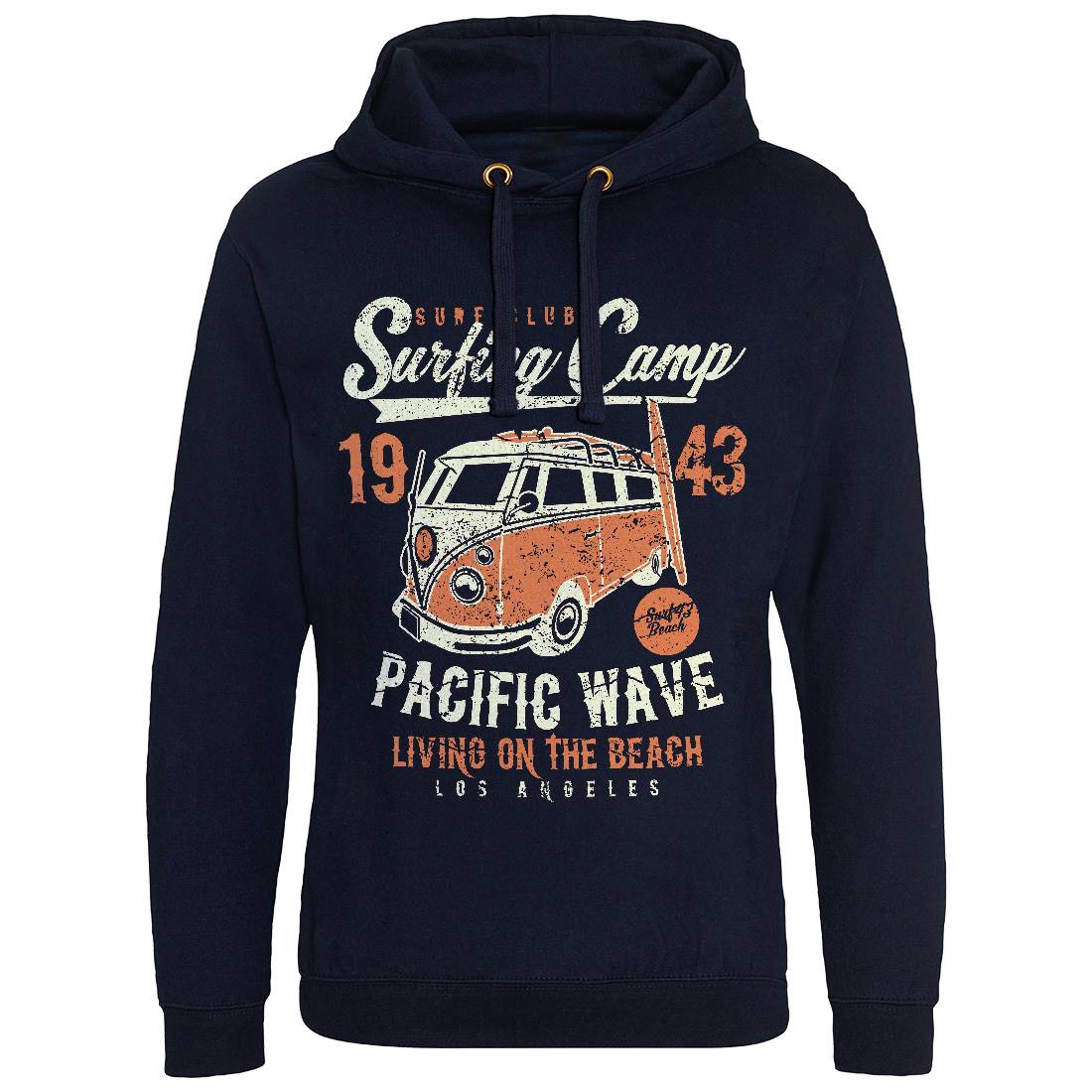 Surfing Camp Mens Hoodie Without Pocket Surf A170