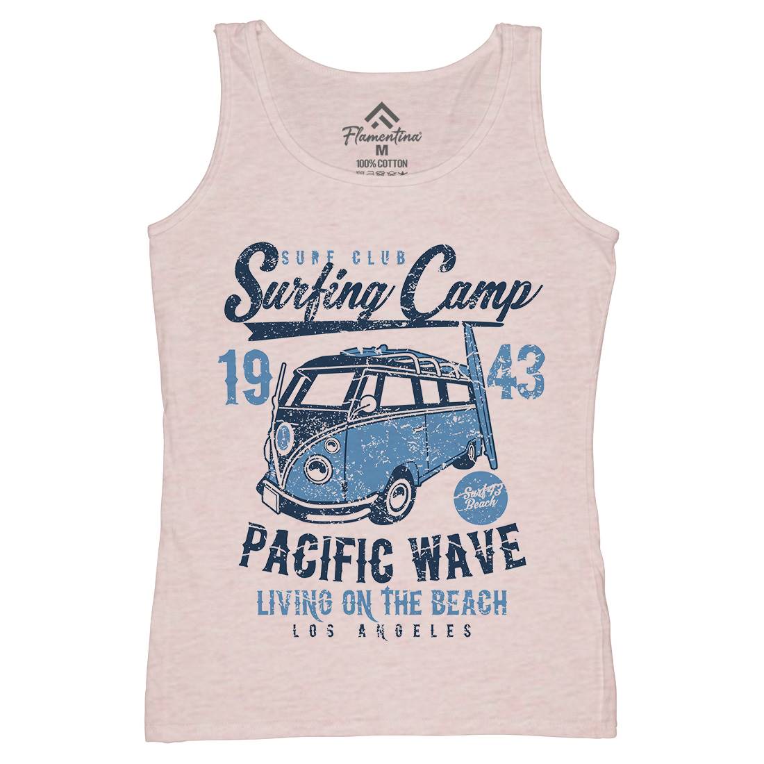 Surfing Camp Womens Organic Tank Top Vest Surf A170
