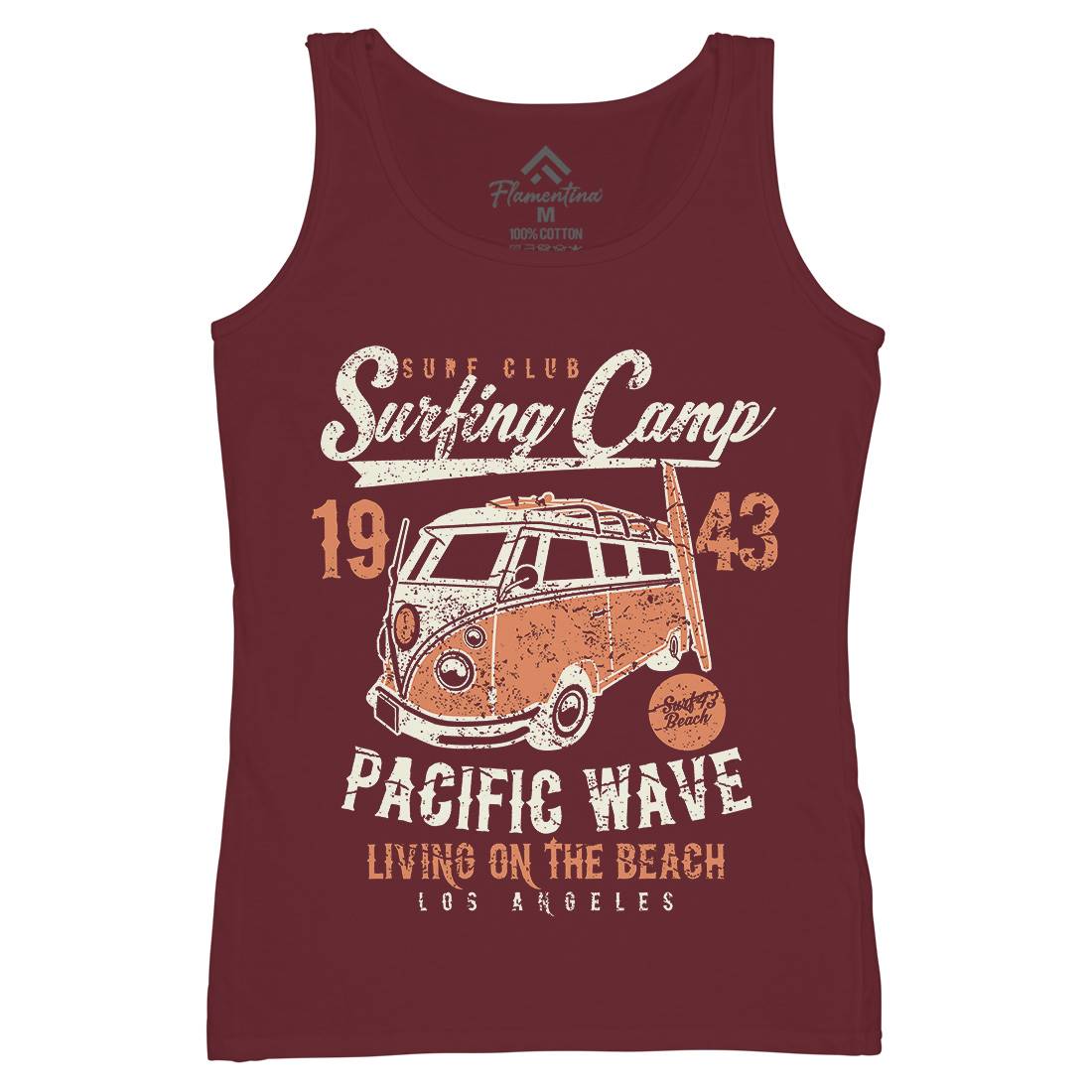 Surfing Camp Womens Organic Tank Top Vest Surf A170