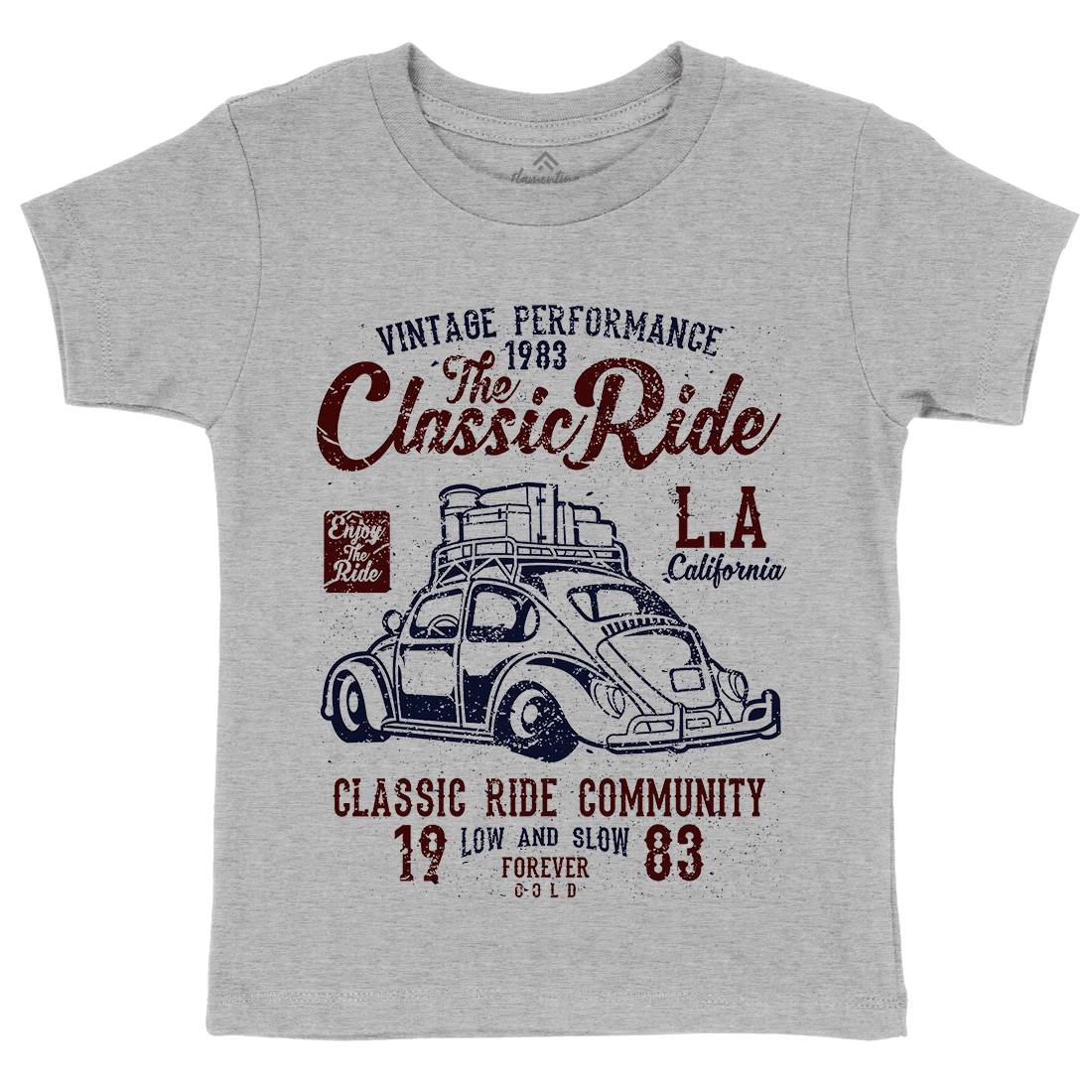 Classic Ride Kids Crew Neck T-Shirt Cars A171