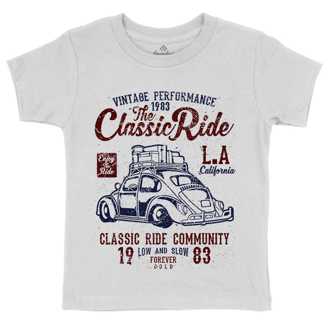 Classic Ride Kids Crew Neck T-Shirt Cars A171