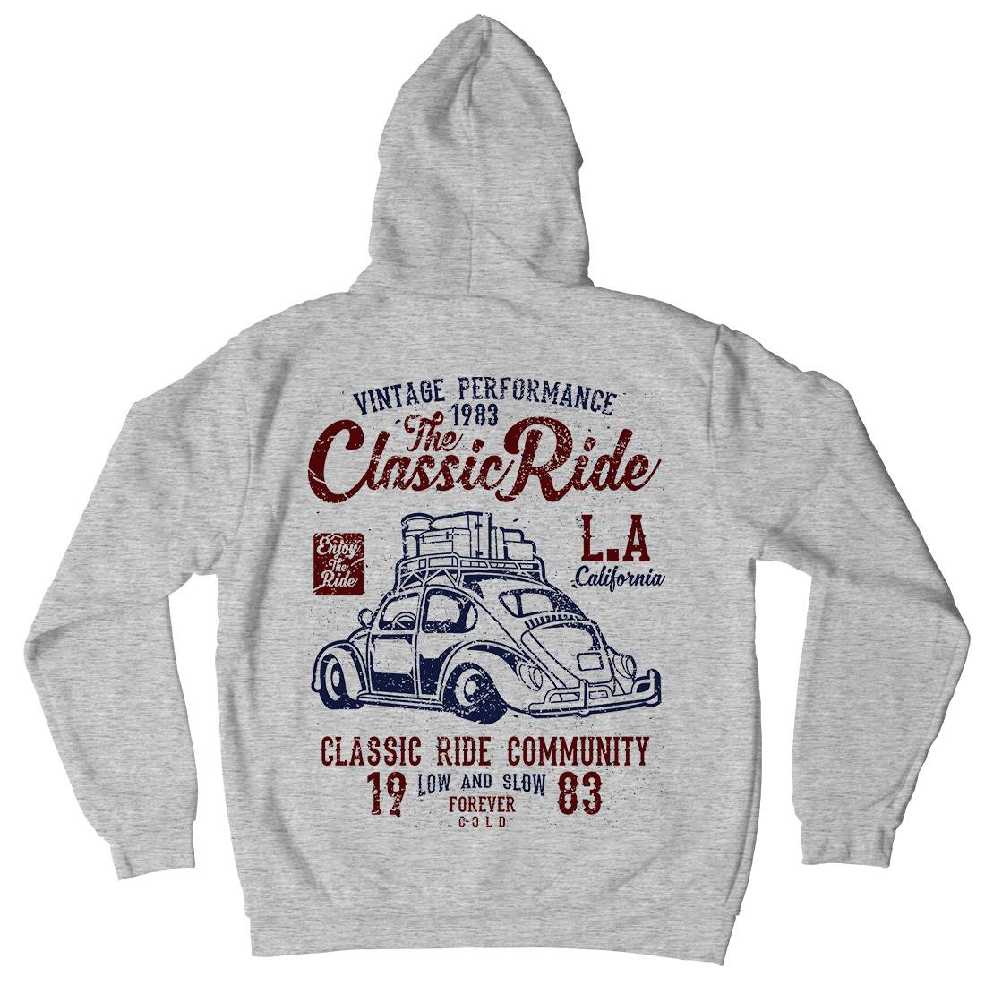 Classic Ride Mens Hoodie With Pocket Cars A171