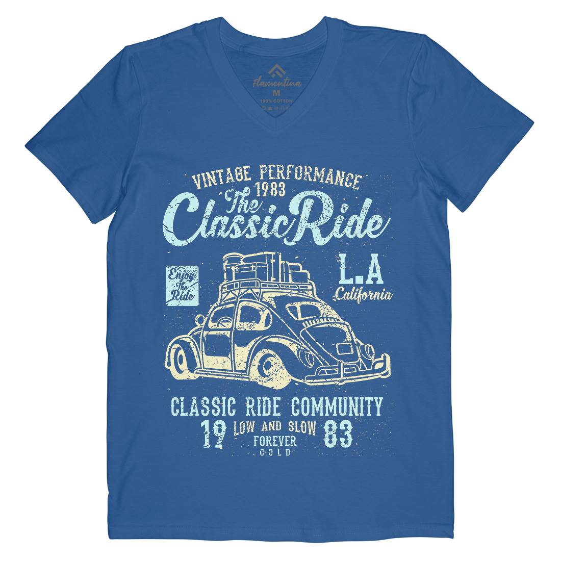 Classic Ride Mens V-Neck T-Shirt Cars A171
