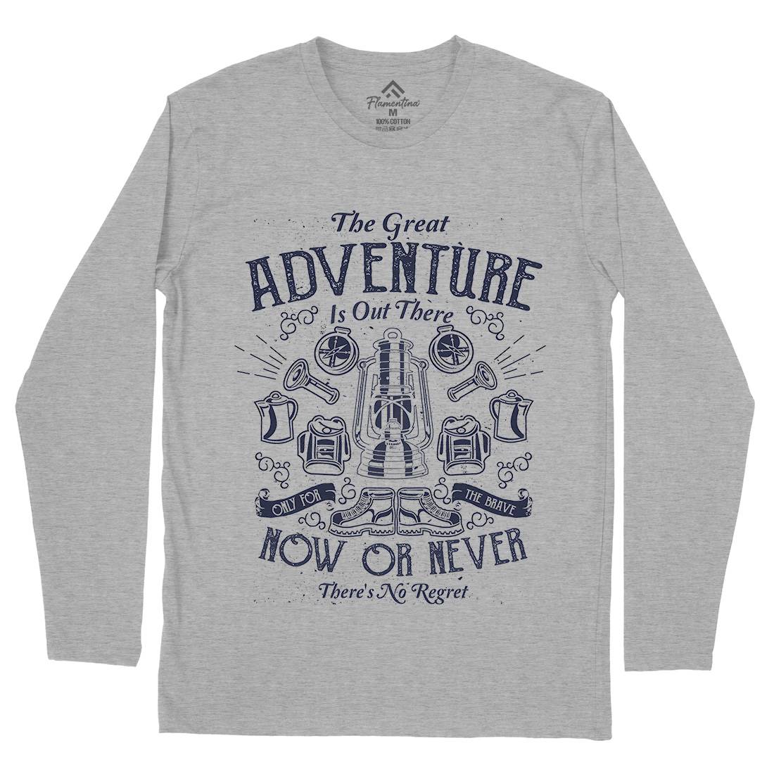 Great Adventure Mens Long Sleeve T-Shirt Nature A173