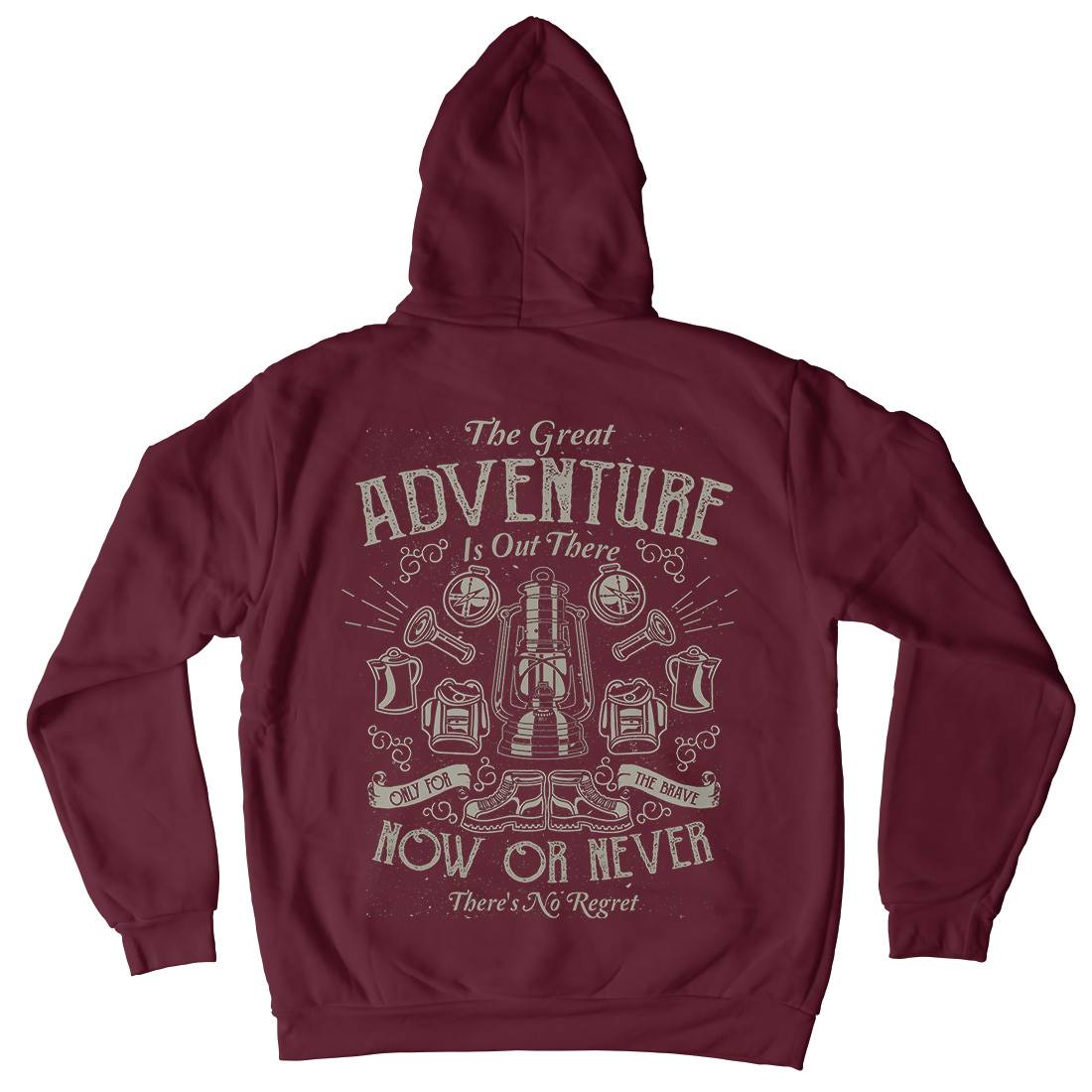 Great Adventure Mens Hoodie With Pocket Nature A173