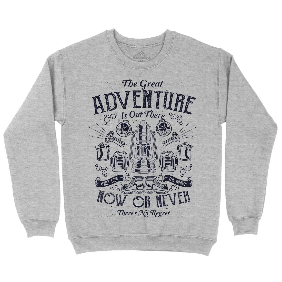Great Adventure Mens Crew Neck Sweatshirt Nature A173