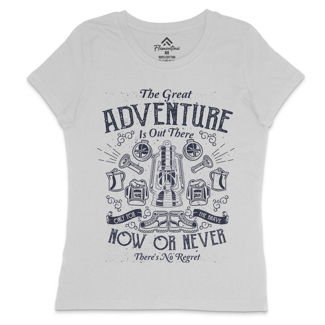 Great Adventure Womens Crew Neck T-Shirt Nature A173