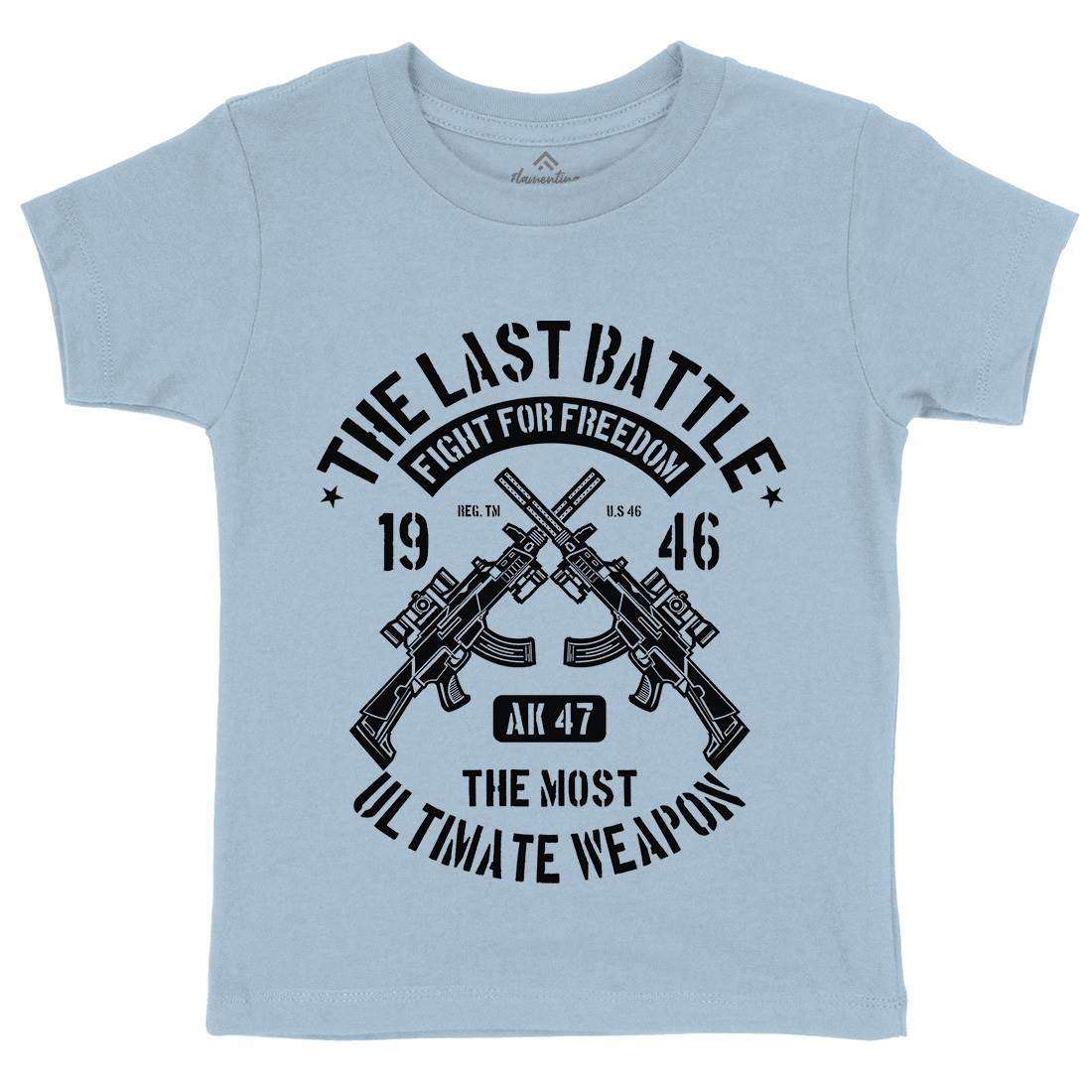 Last Battle Kids Crew Neck T-Shirt Army A174