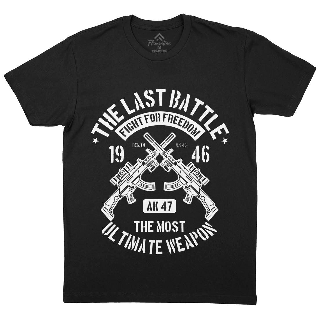 Last Battle Mens Crew Neck T-Shirt Army A174