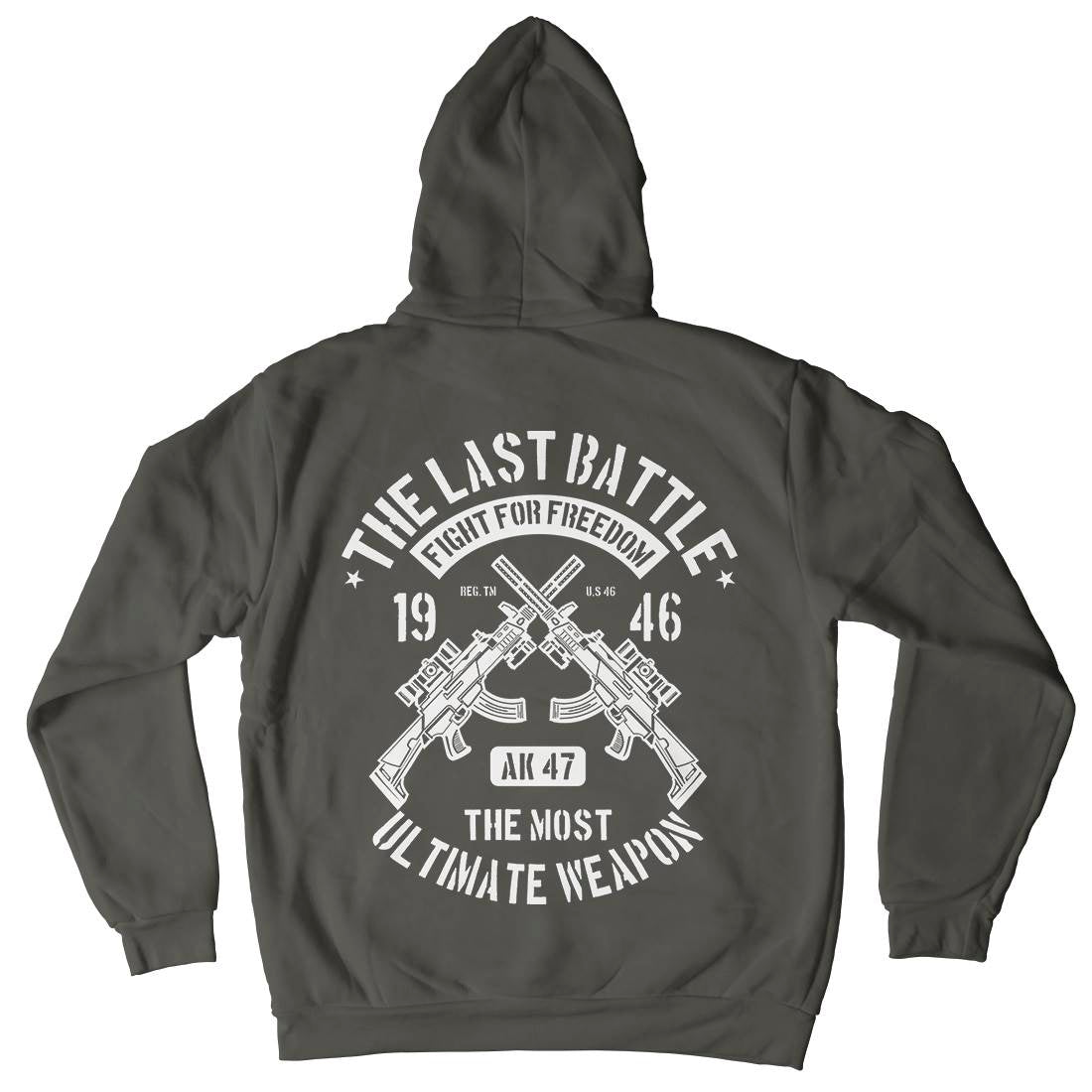 Last Battle Mens Hoodie With Pocket Army A174
