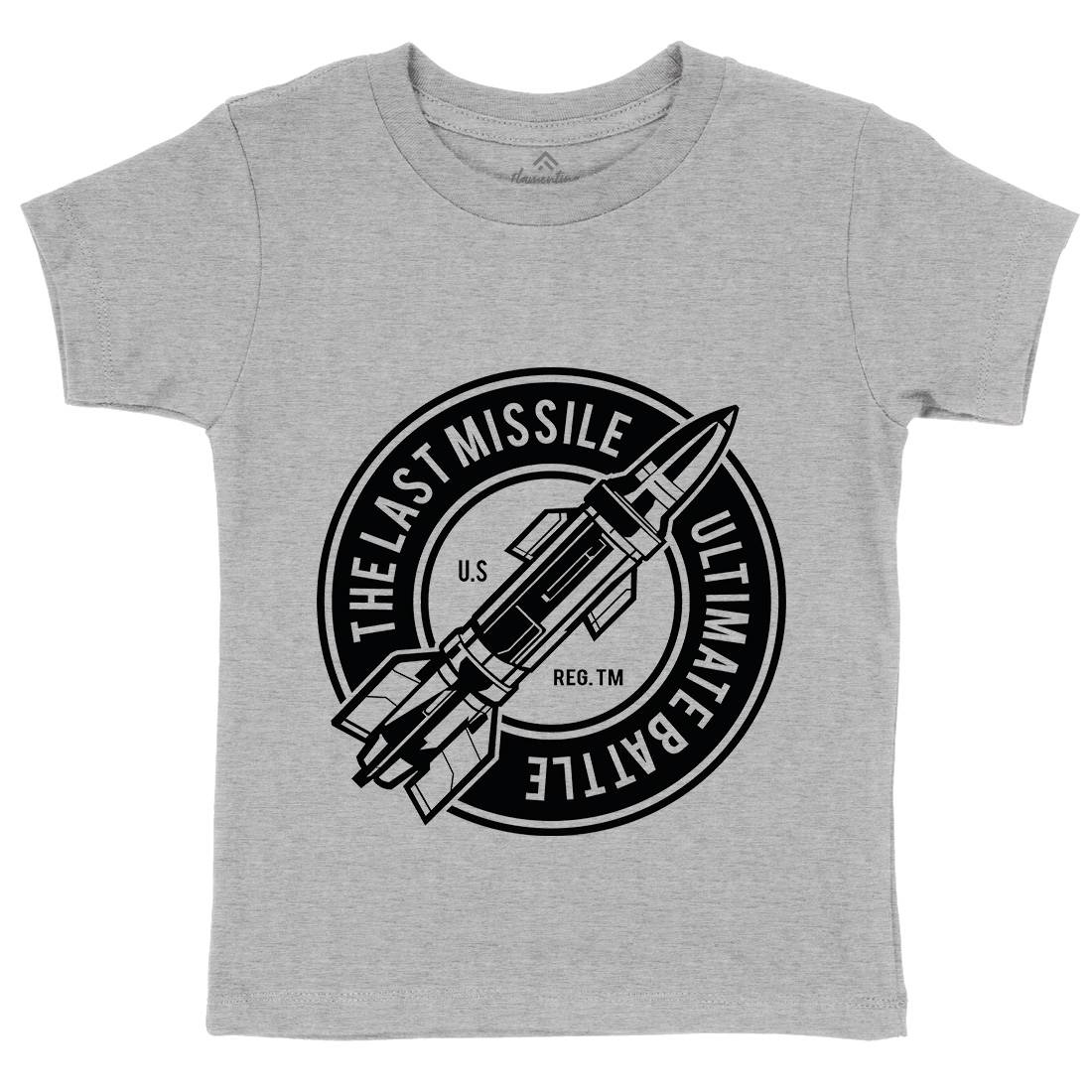 Last Missile Kids Crew Neck T-Shirt Army A175