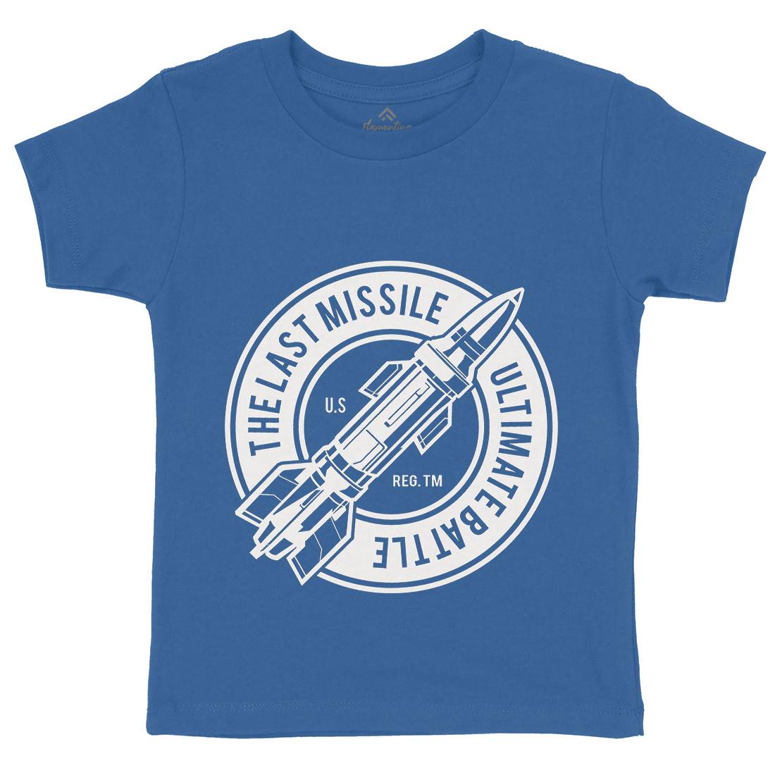 Last Missile Kids Organic Crew Neck T-Shirt Army A175