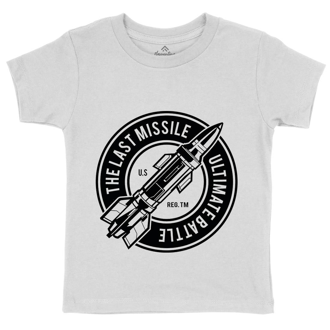 Last Missile Kids Organic Crew Neck T-Shirt Army A175