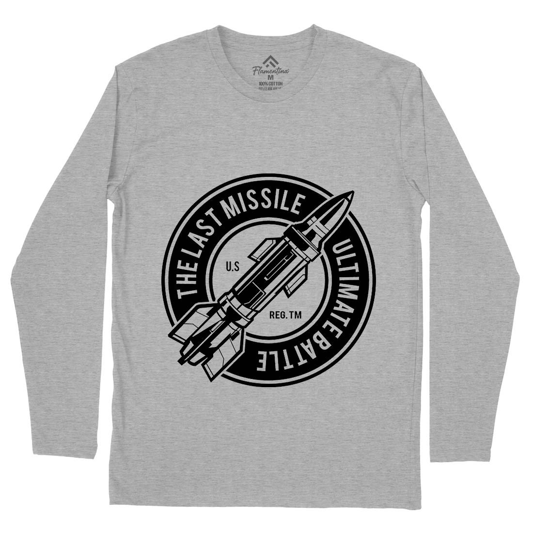 Last Missile Mens Long Sleeve T-Shirt Army A175