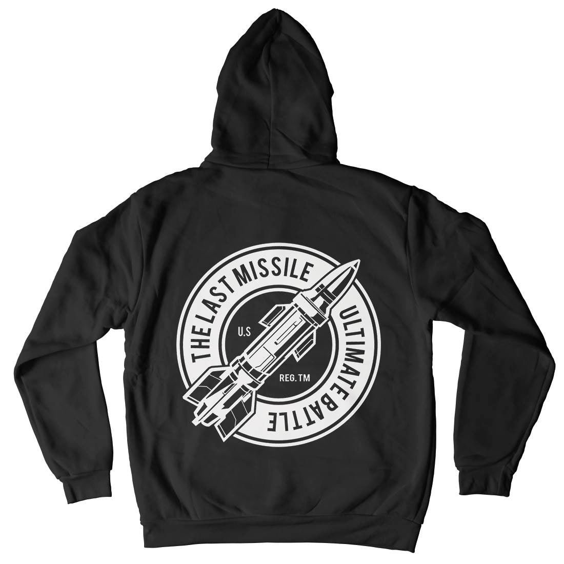 Last Missile Mens Hoodie With Pocket Army A175