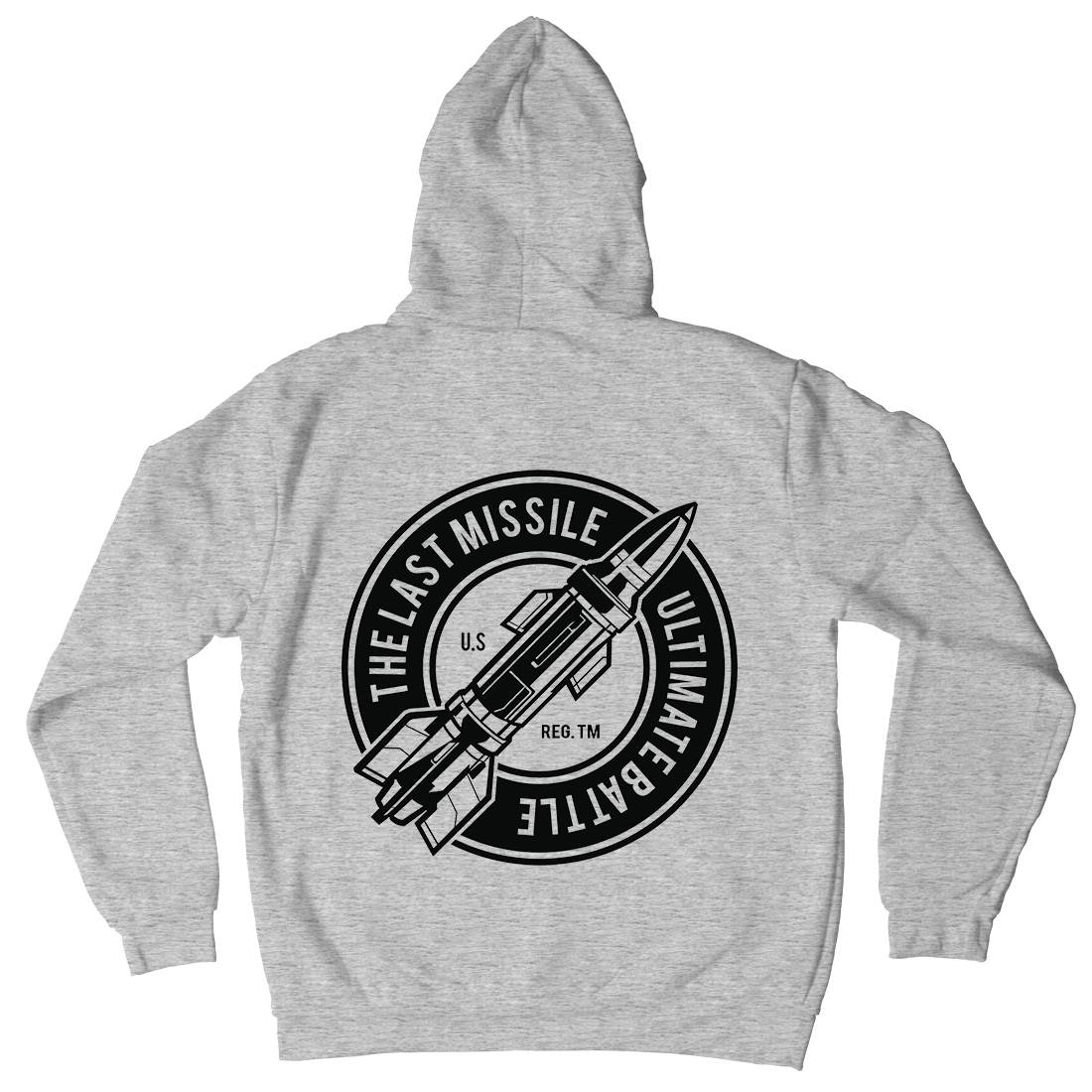 Last Missile Mens Hoodie With Pocket Army A175