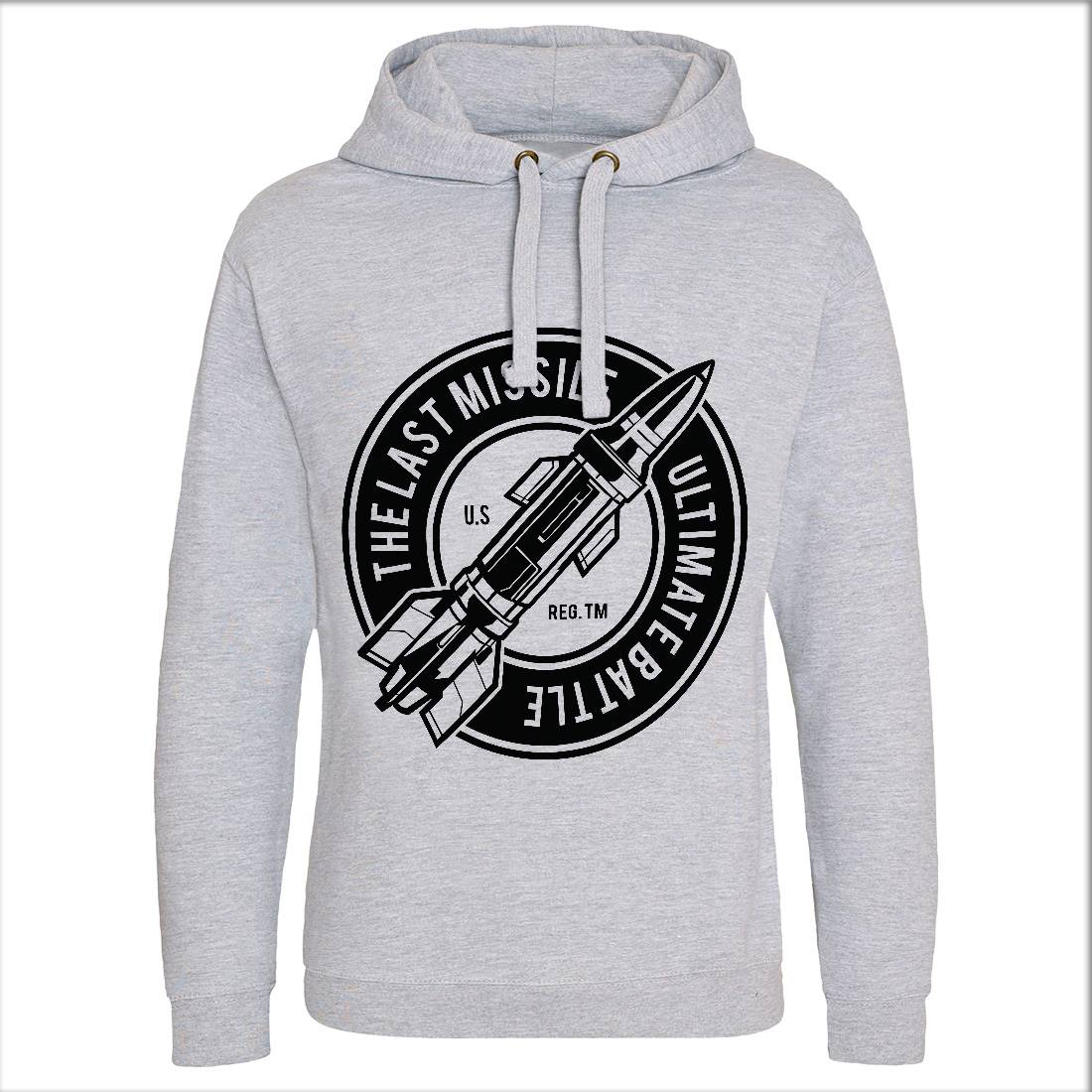 Last Missile Mens Hoodie Without Pocket Army A175
