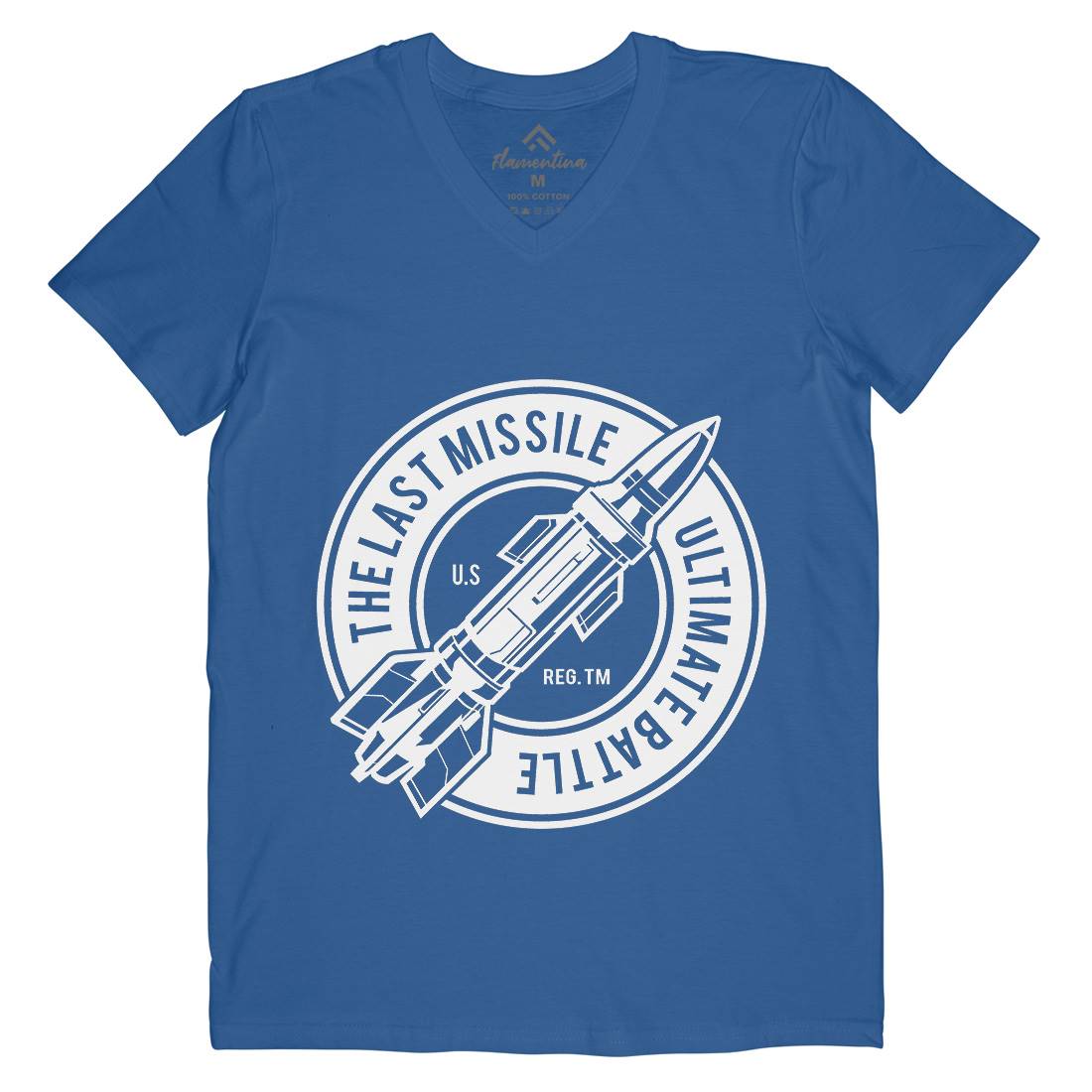 Last Missile Mens V-Neck T-Shirt Army A175