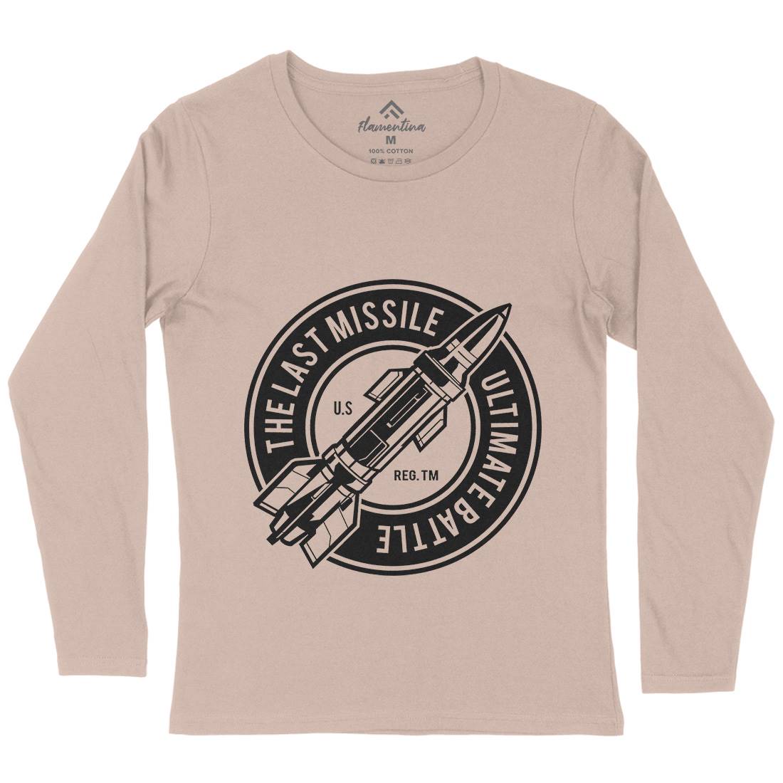 Last Missile Womens Long Sleeve T-Shirt Army A175