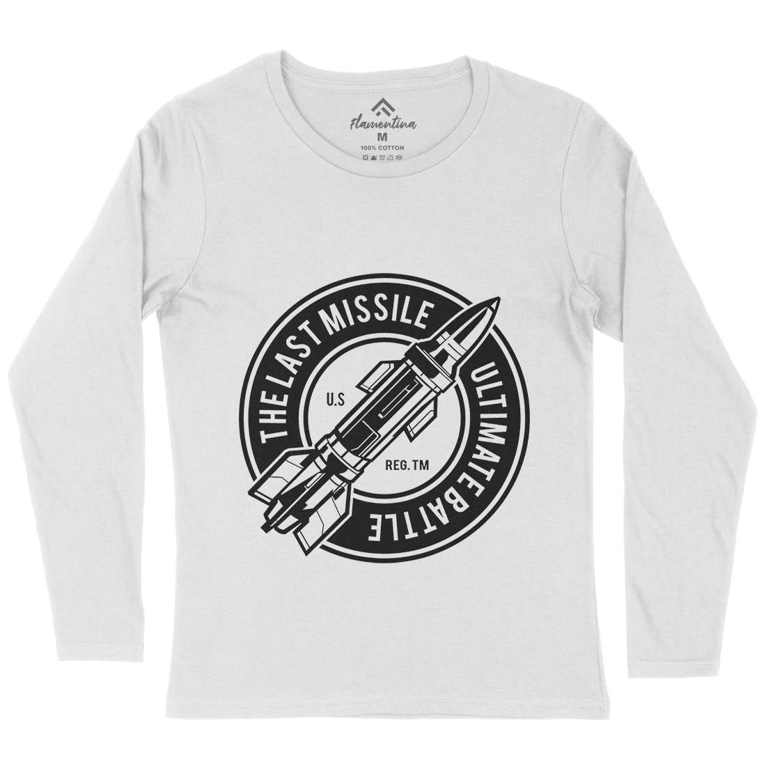 Last Missile Womens Long Sleeve T-Shirt Army A175