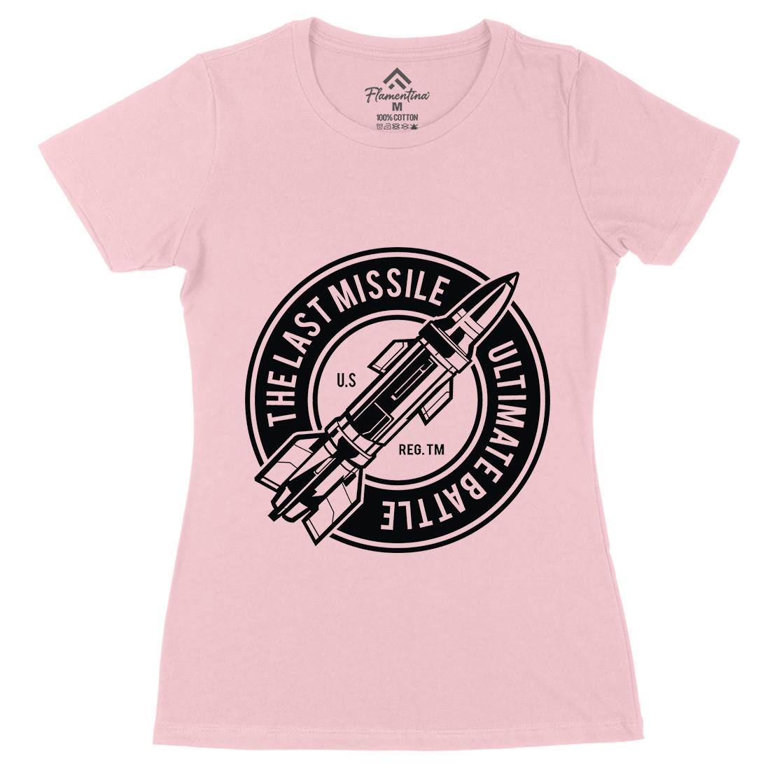 Last Missile Womens Organic Crew Neck T-Shirt Army A175