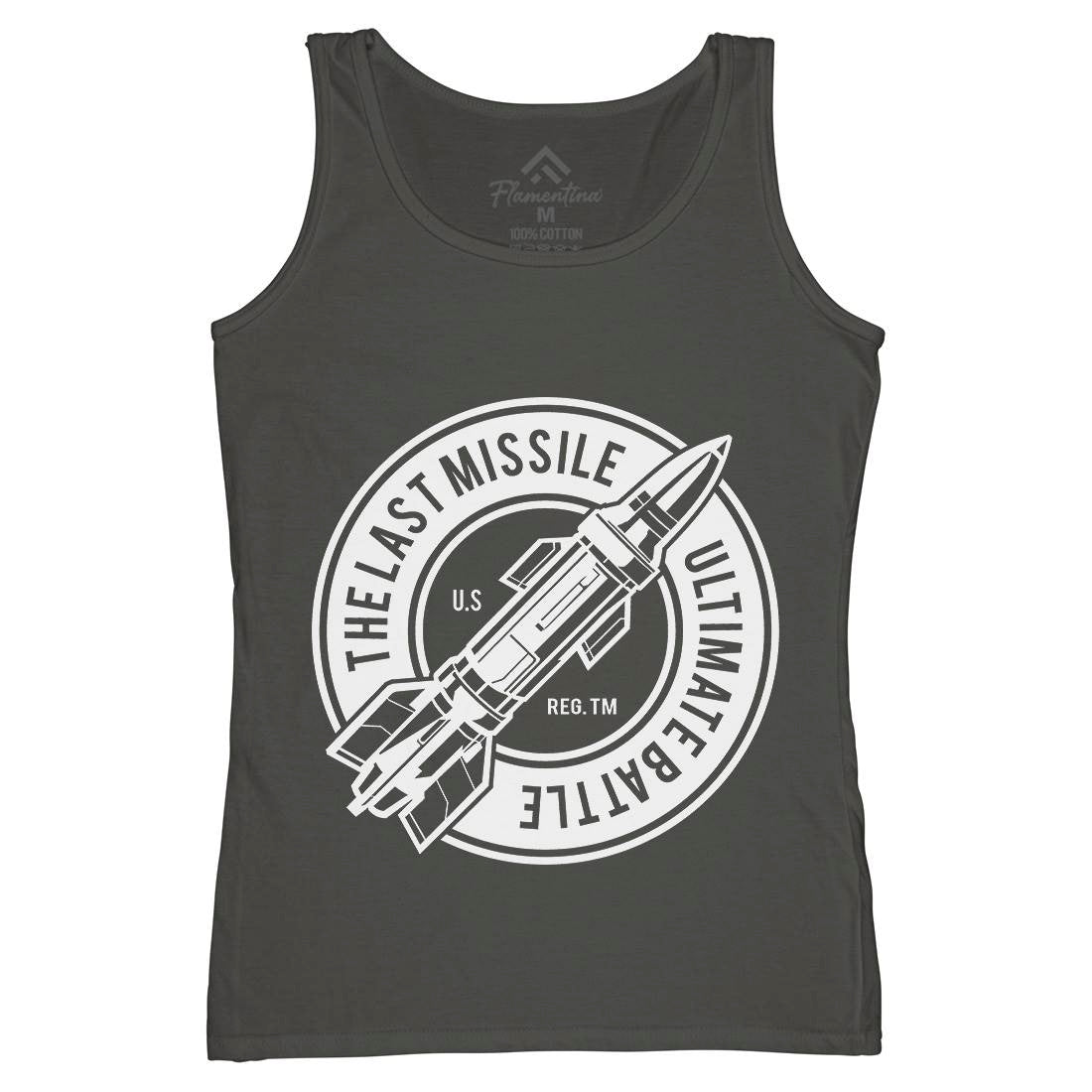 Last Missile Womens Organic Tank Top Vest Army A175