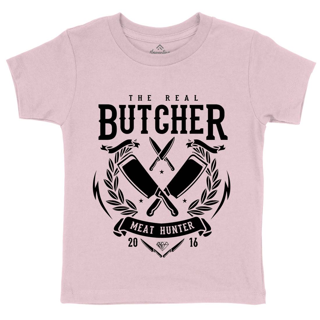 Real Butcher Kids Crew Neck T-Shirt Work A176