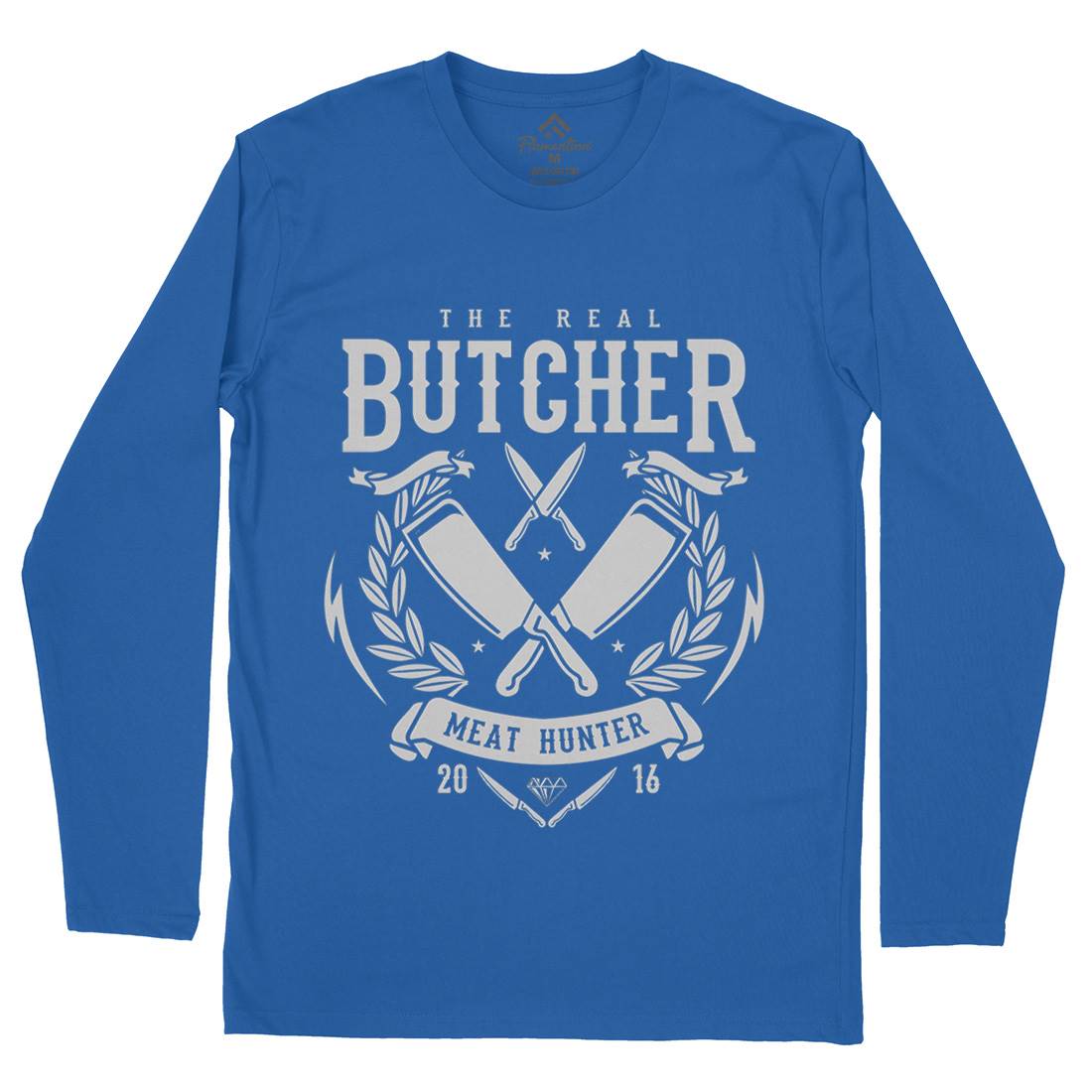Real Butcher Mens Long Sleeve T-Shirt Work A176