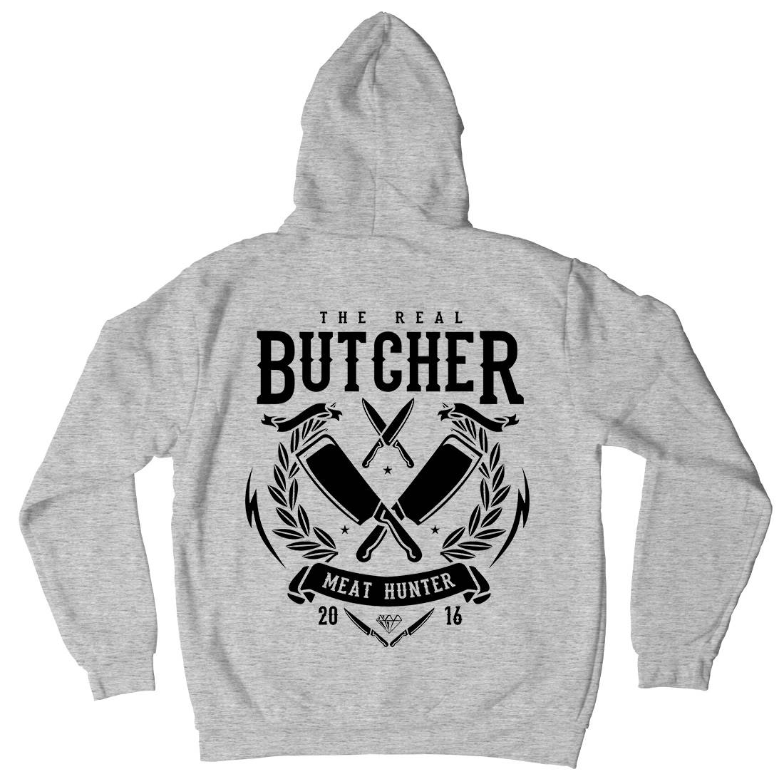 Real Butcher Mens Hoodie With Pocket Work A176