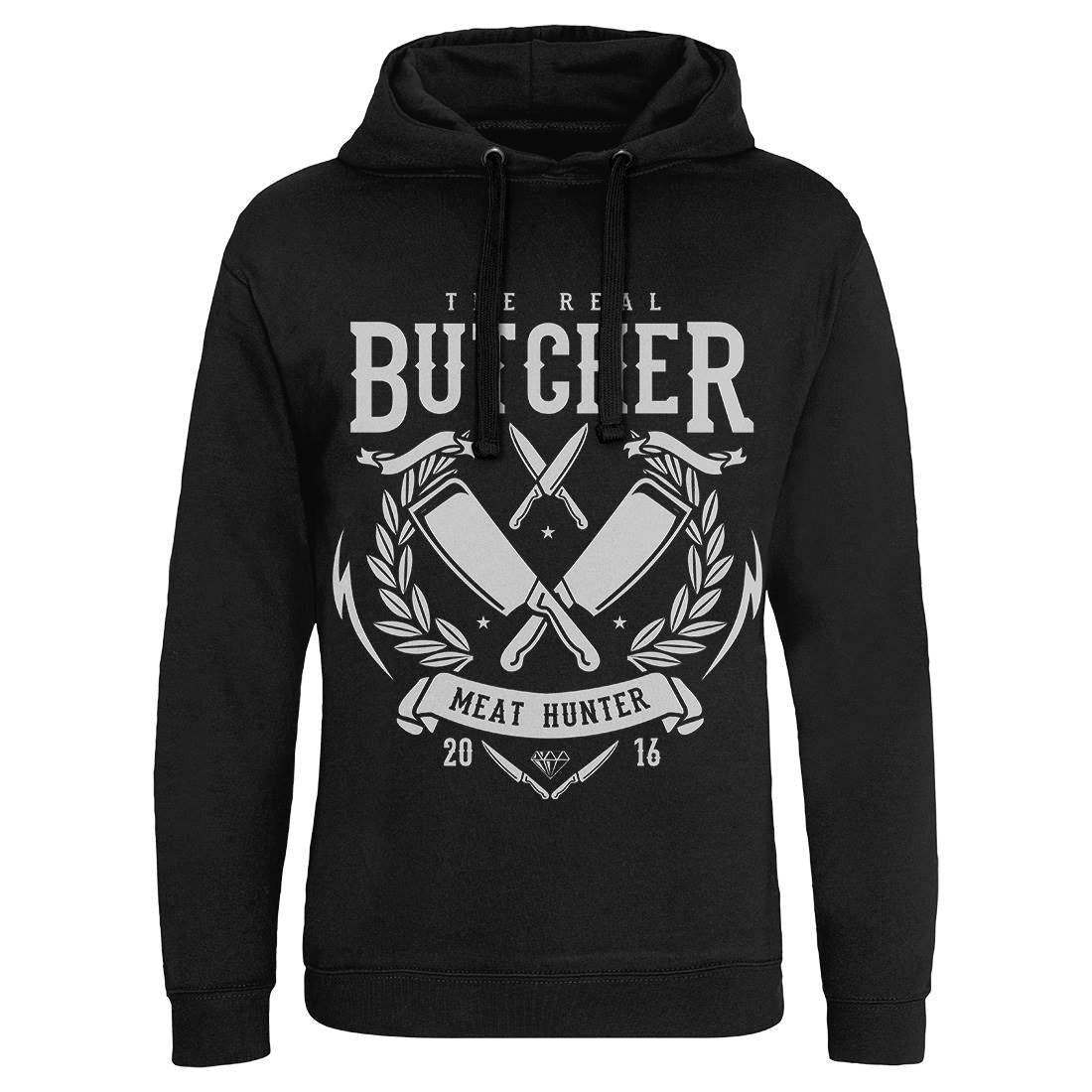 Real Butcher Mens Hoodie Without Pocket Work A176
