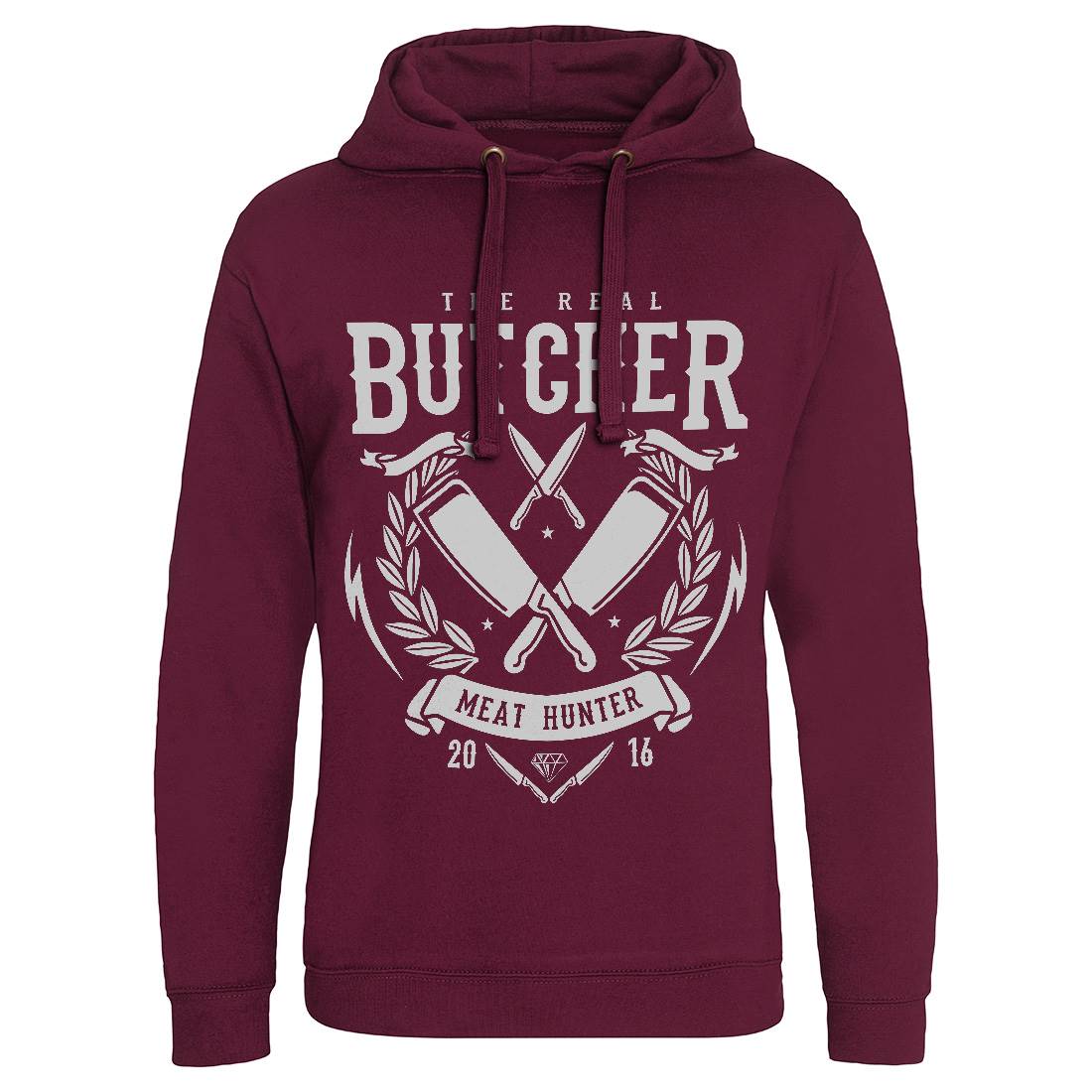 Real Butcher Mens Hoodie Without Pocket Work A176