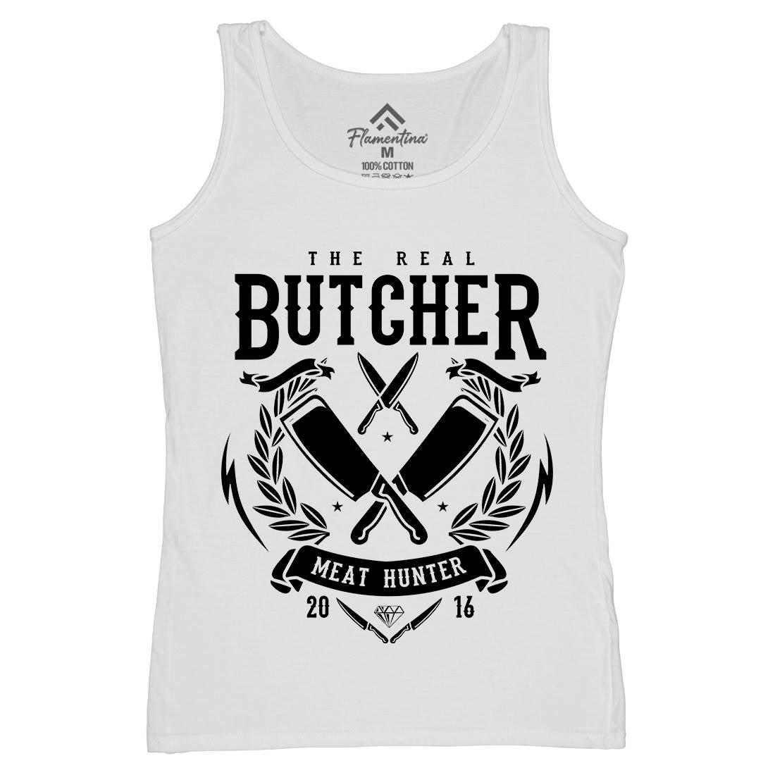 Real Butcher Womens Organic Tank Top Vest Work A176
