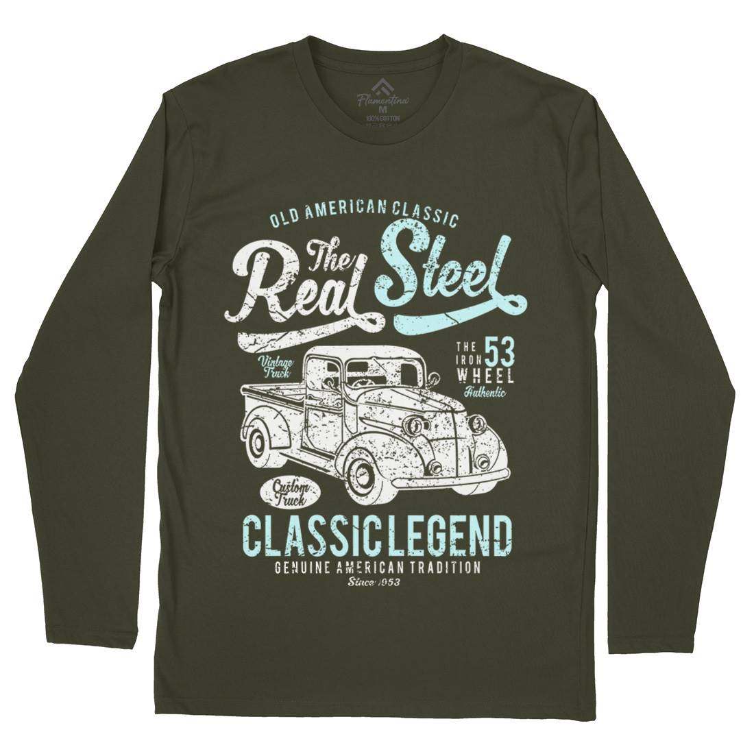 Real Steel Mens Long Sleeve T-Shirt Cars A177