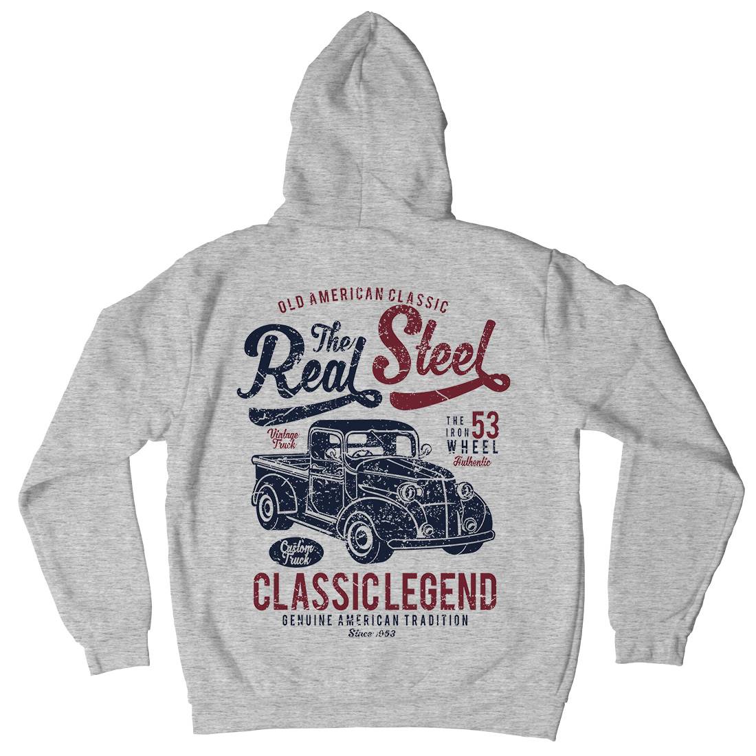Real Steel Mens Hoodie With Pocket Cars A177