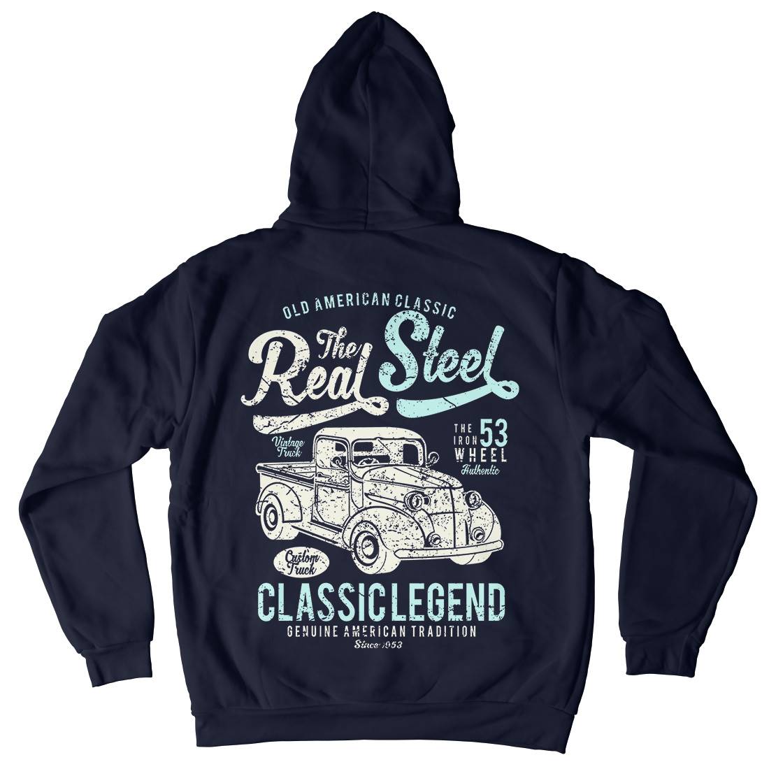 Real Steel Mens Hoodie With Pocket Cars A177